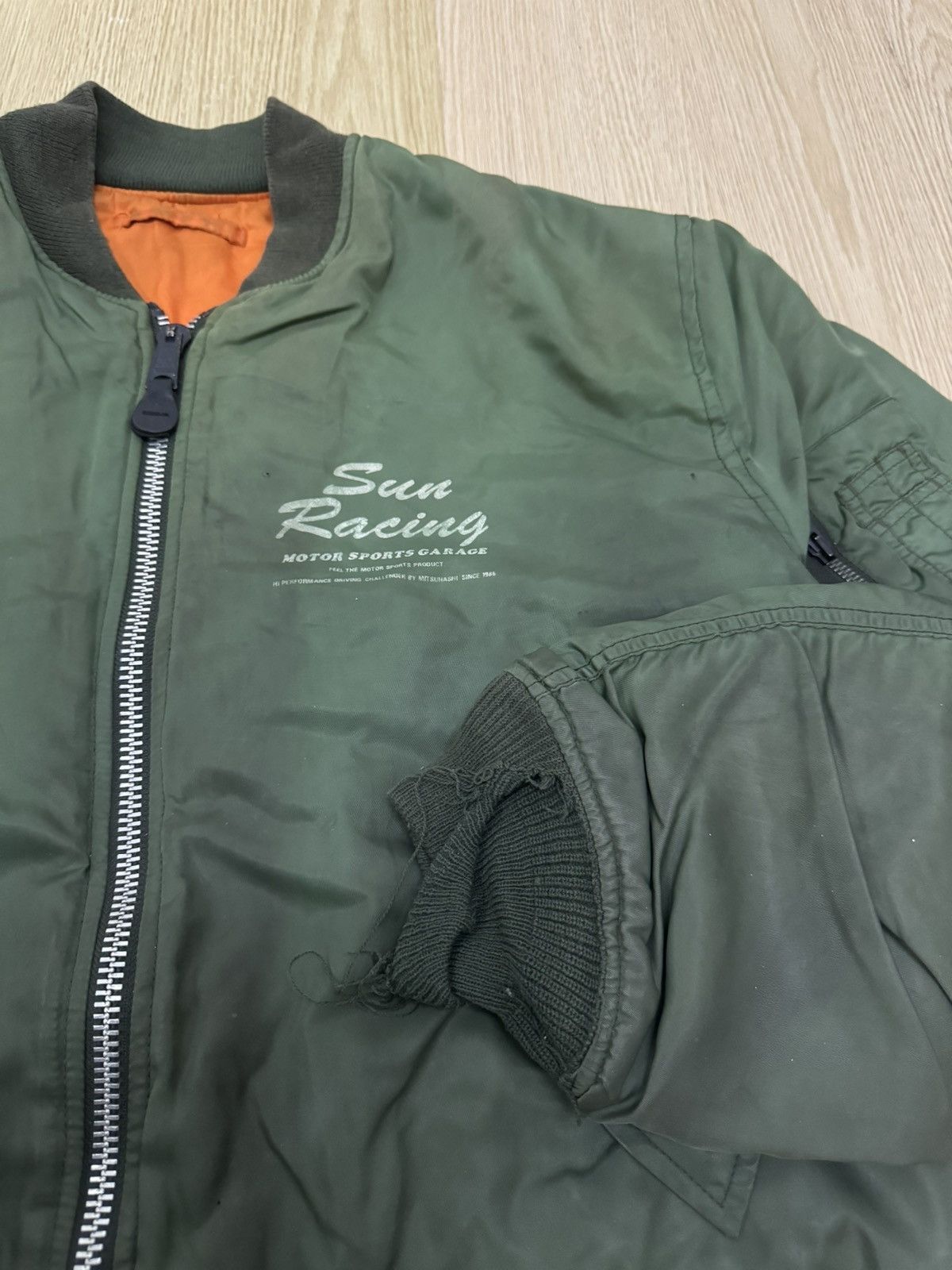Vintage Vintage Sun Racing Motor Sports Garage Japan bomber Size US L / EU 52-54 / 3 - 5 Thumbnail