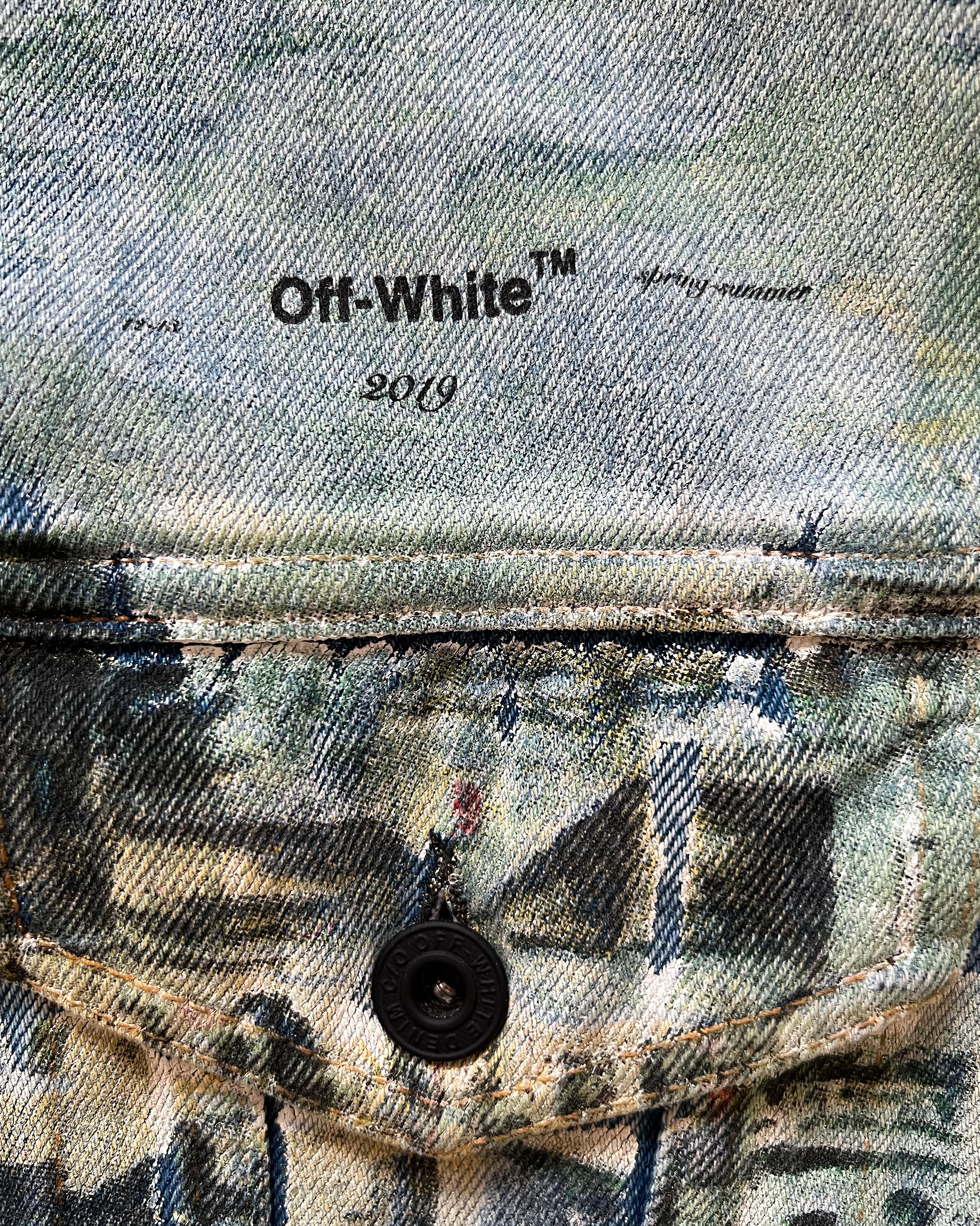 Off-White Off-White™ by Virgil Abloh Slim-Fit Denim Jacket (2019) Size US L / EU 52-54 / 3 - 10 Thumbnail