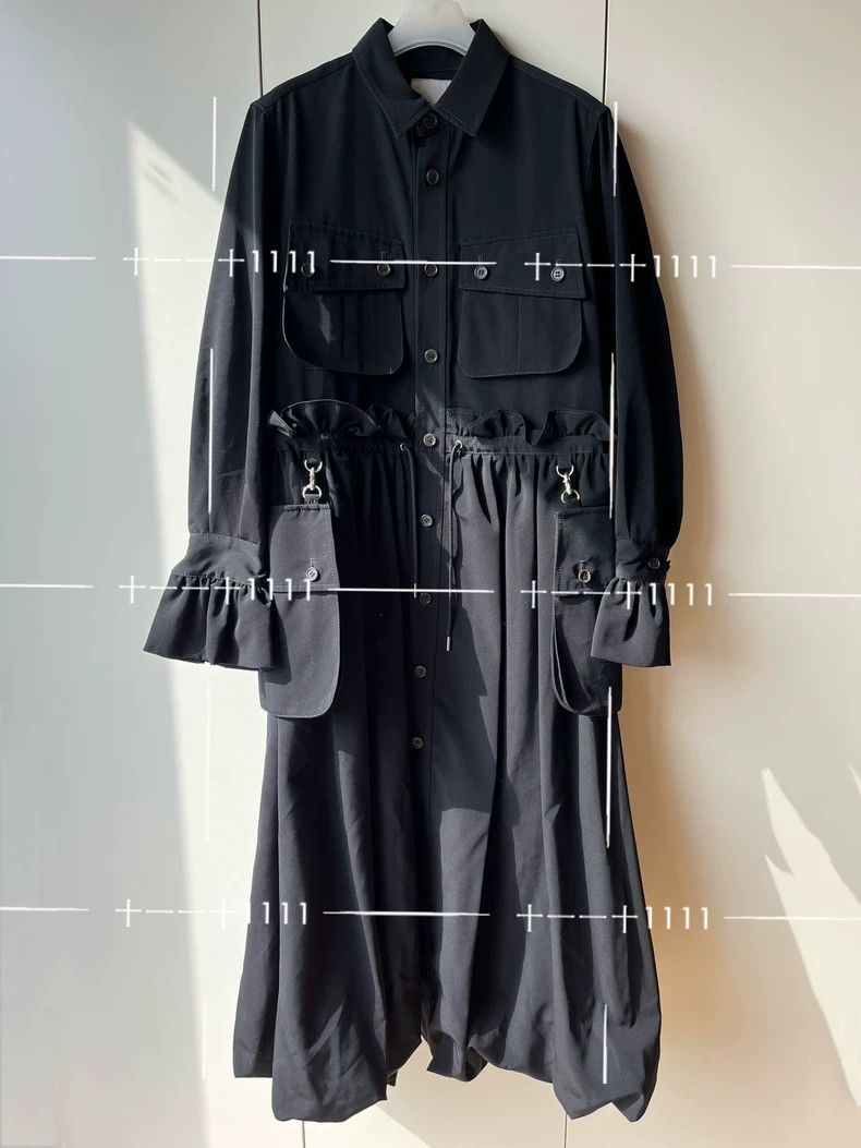 Comme des Garcons Comme Des Garcons Wool Dress Coat Windbreaker Coat Size S / US 4 / IT 40 - 4 Thumbnail