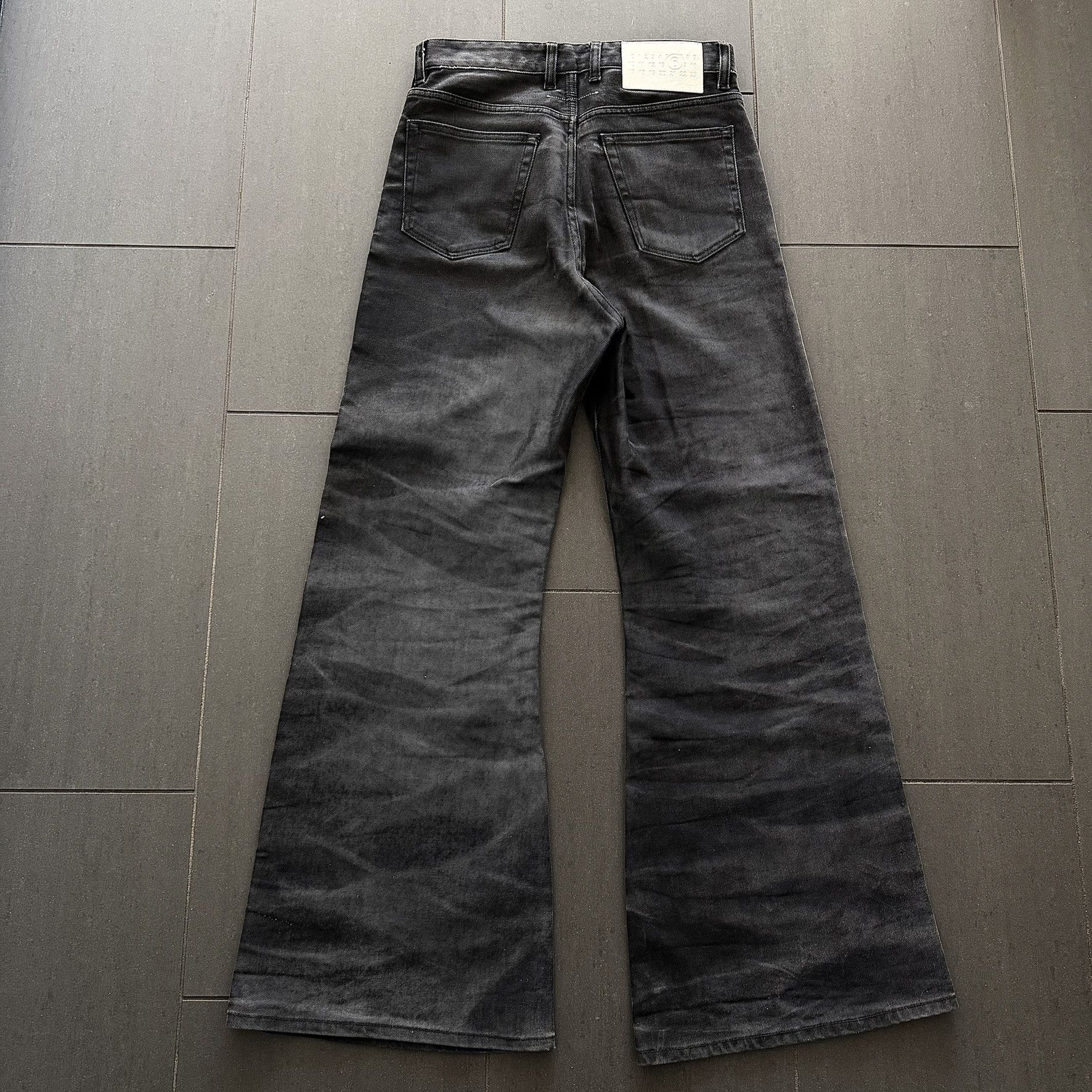 Maison Margiela MM6 Faded Washed Flared Denim Jeans Size US 30 / EU 46 - 3 Thumbnail