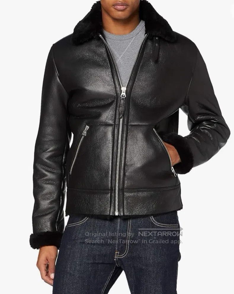 Schott Schott NYC Fur One-Piece Aviator Leather Jacket Size US M / EU 48-50 / 2 - 1 Thumbnail