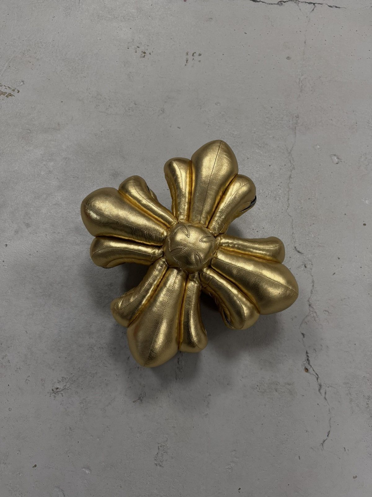 Chrome Hearts Chrome Hearts XL Plus Pillow Cushion Gold Leather 925 Cross Size ONE SIZE - 1 Thumbnail