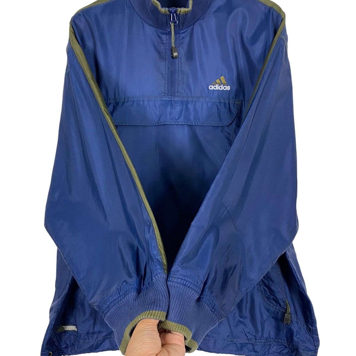 Adidas × Vintage 💥 90s ADIDAS ANORAK WINDBREAKER JACKET Size US L / EU 52-54 / 3 - 8 Thumbnail