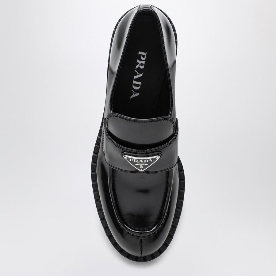 Prada o1d2blof0924 Leather Moccasin in Black Size US 10 / IT 40 - 3 Thumbnail