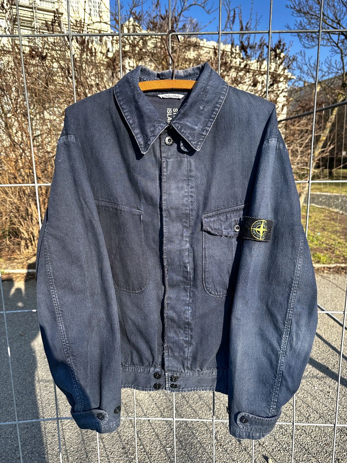 Vintage 1995 Stone Island Royal Navy Denim Jacket