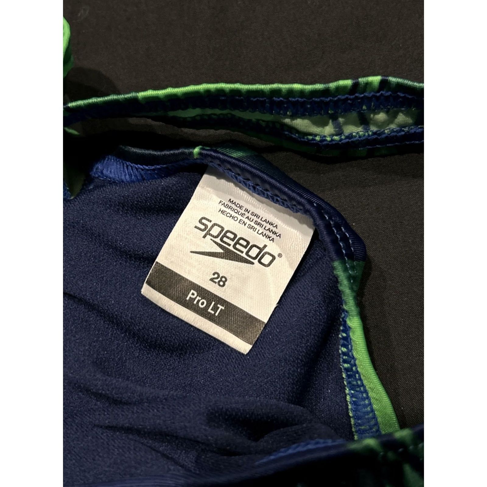 Speedo Speedo One Piece Womens Swimsuit Racerback Multicolor Blue Green SZ 28 A46 Regular Size ONE SIZE - 2 Thumbnail