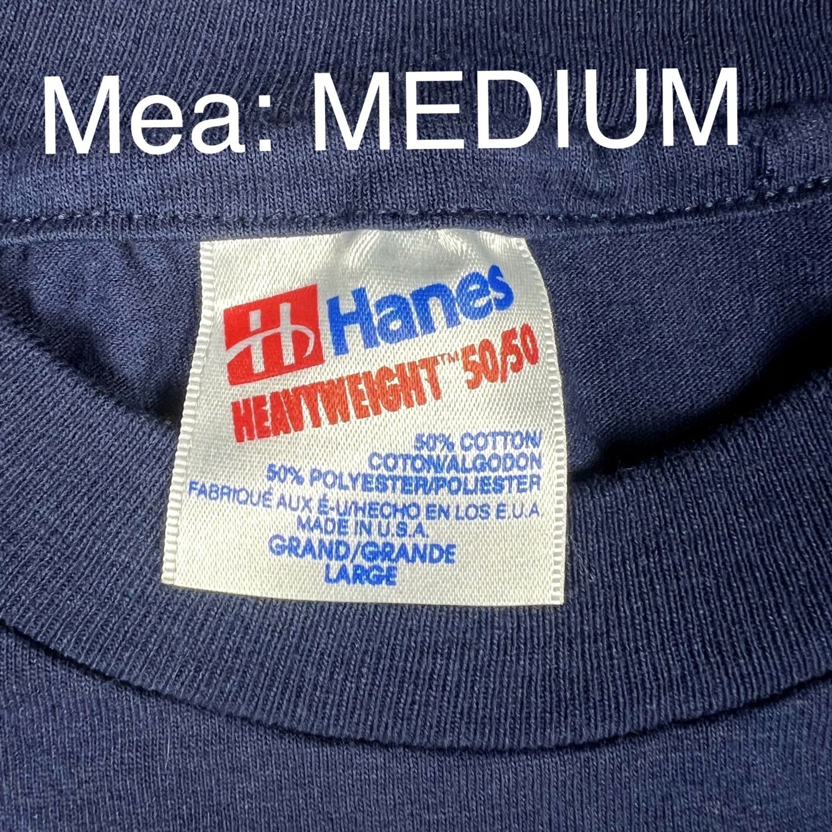 Hanes VINTAGE Chicago Canaryville Graphic T-Shirt Medium M Unisex Adults Hanes Blue 90s Single Stitch Graphic Tee Shirt Men's Womens Size US M / EU 48-50 / 2 - 2 Thumbnail