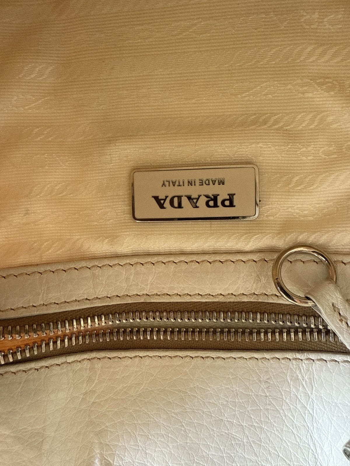 Prada RARE Prada white nylon shoulder bag cream Size ONE SIZE - 10 Thumbnail