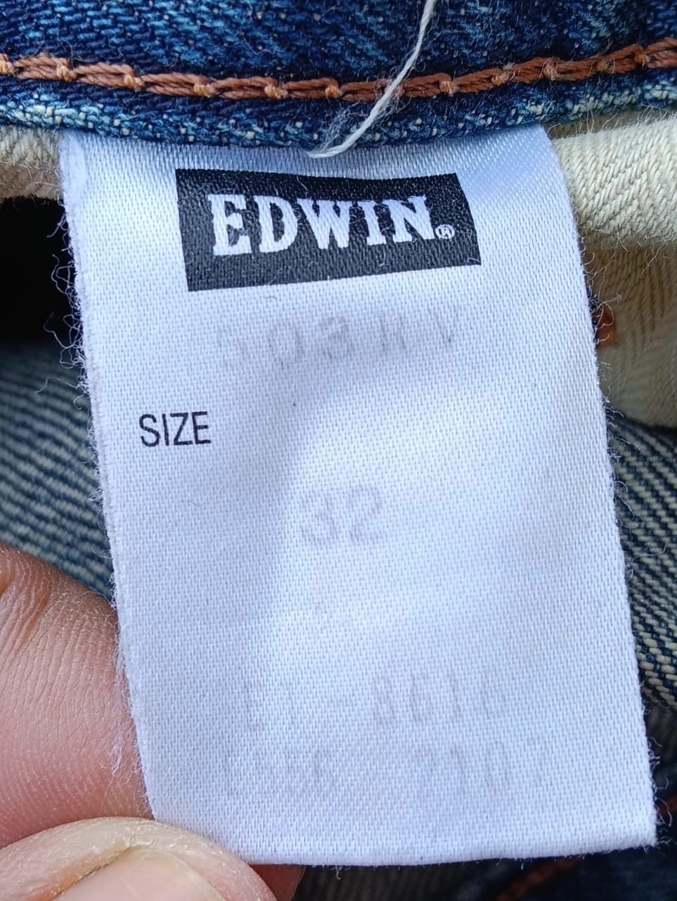 Edwin EDWIN Made In Japan Denim Jeans Vintage Wash Distressed Look Size US 33 - 6 Thumbnail