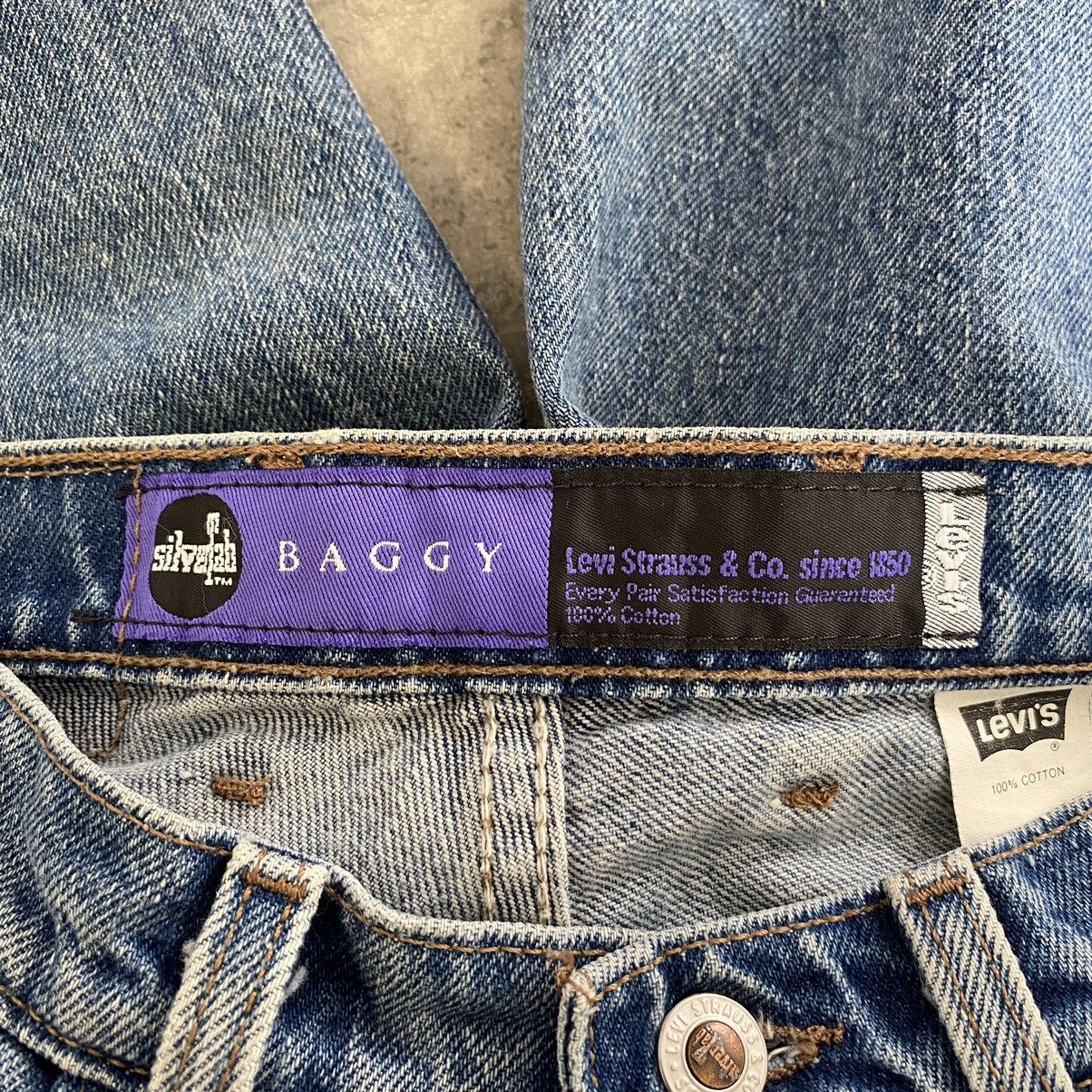 Levi's Vintage 1994 Levi’s Silvertab Pleated Baggy Denim Jeans Size US 29 - 23 Thumbnail