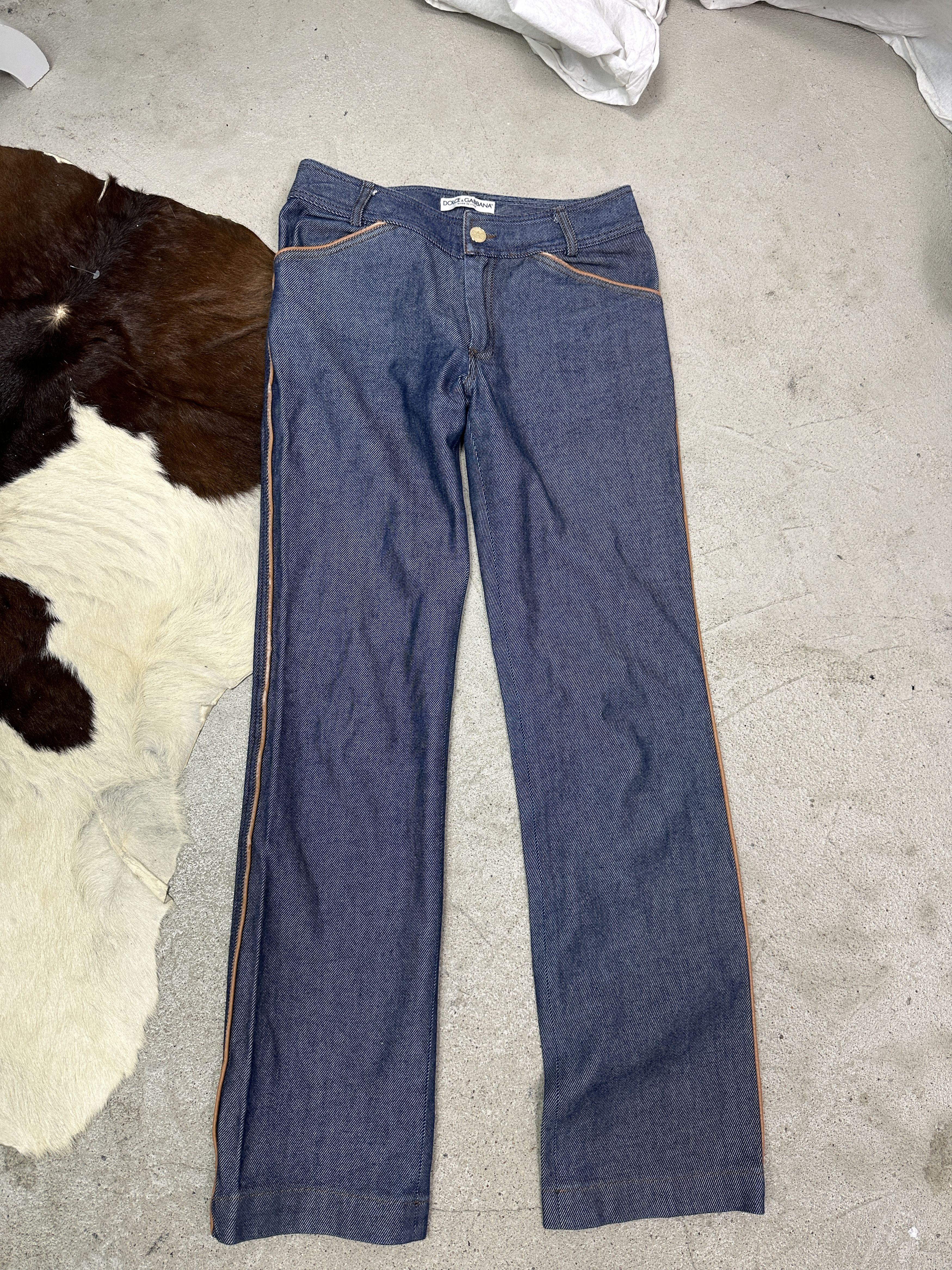 Dolce & Gabbana Vintage Denim Old Money Preppy Dolce&Gabbana Jeans Y2K Size 25" / US 0 / IT 36 - 2 Thumbnail