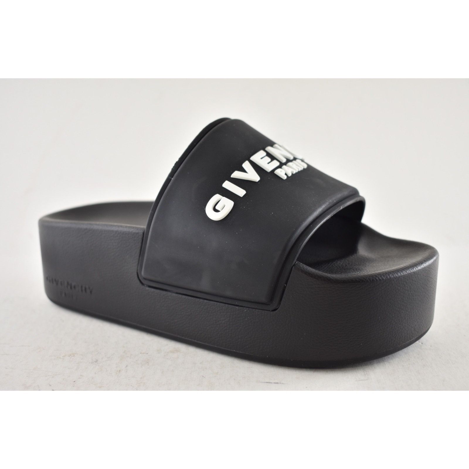 Givenchy Platform Rubber Logo Slide On Pool Sandal Flip Flop Flat 37 Size US 7 / IT 37 - 4 Thumbnail