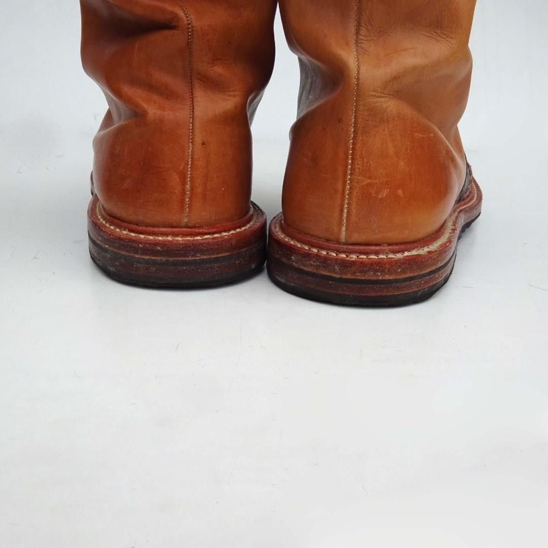 Number (N)ine AW02 "Nowhere Man" Leather Rabbit Fur Boots Size US 10 / EU 43 - 6 Thumbnail