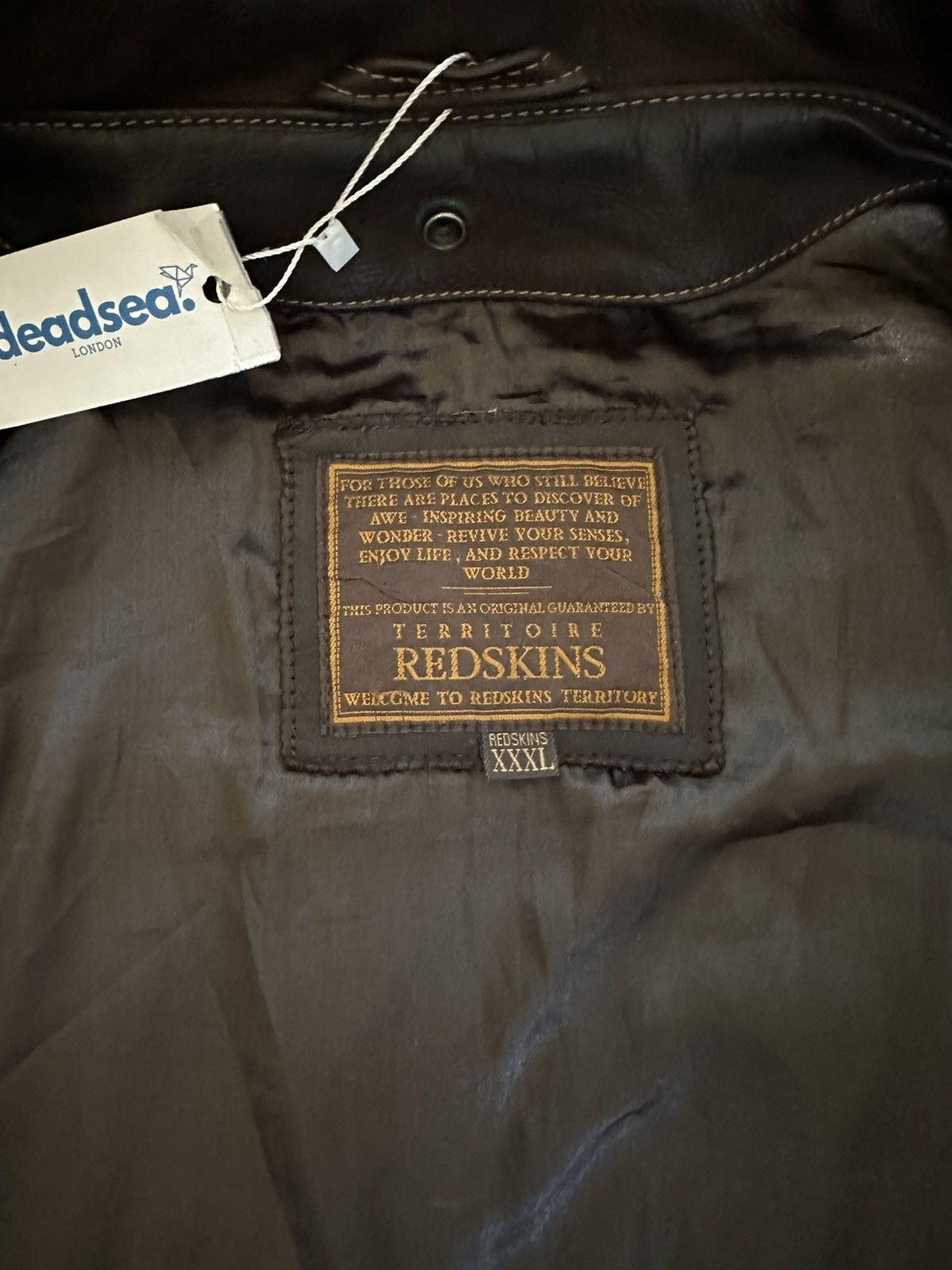 Other Redskin Leather Trucker Jacket rare heavy brown Size US XL / EU 56 / 4 - 7 Thumbnail