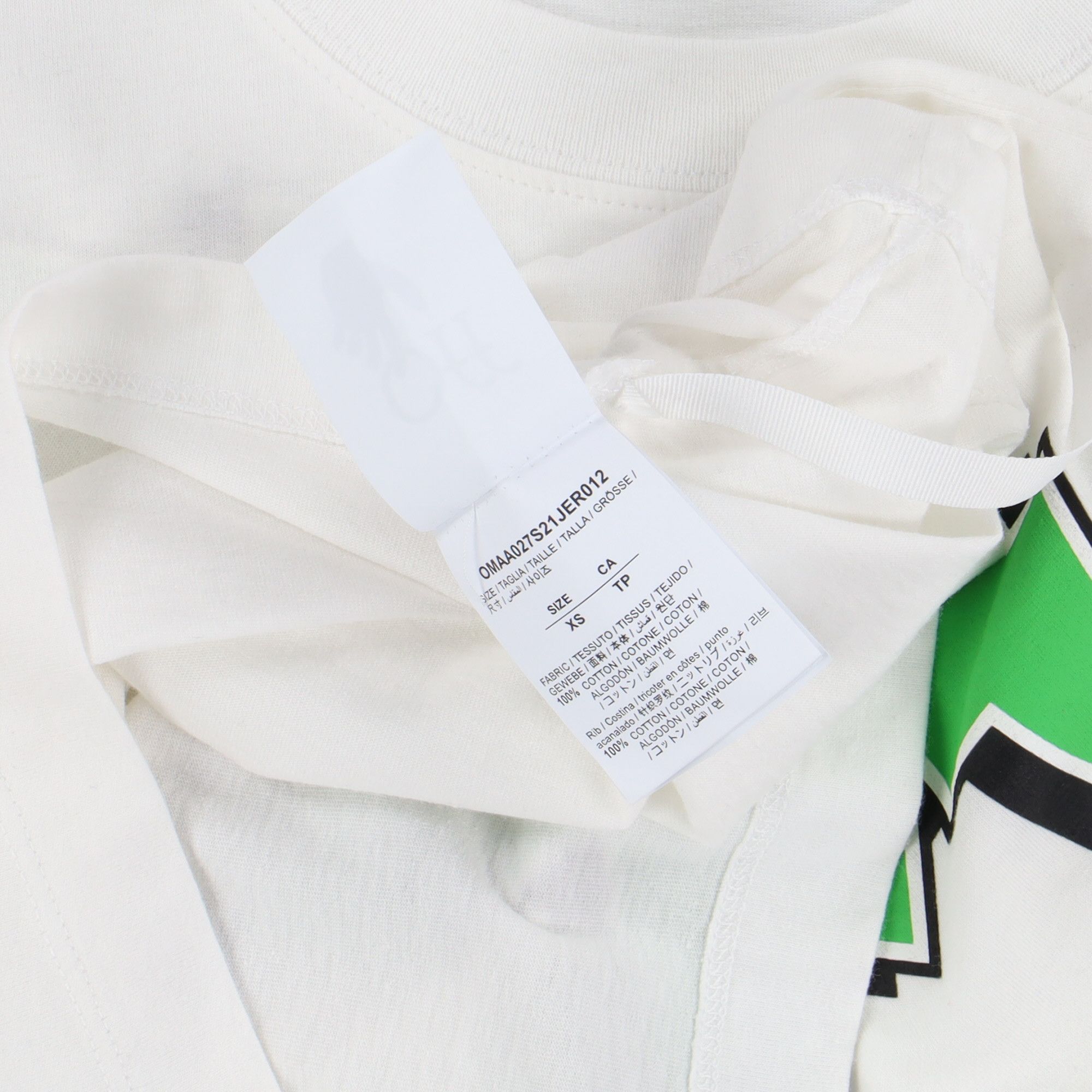 Off-White White Lighting Bolt Arrows Logo T-Shirt Size US XS / EU 42 / 0 - 7 Thumbnail