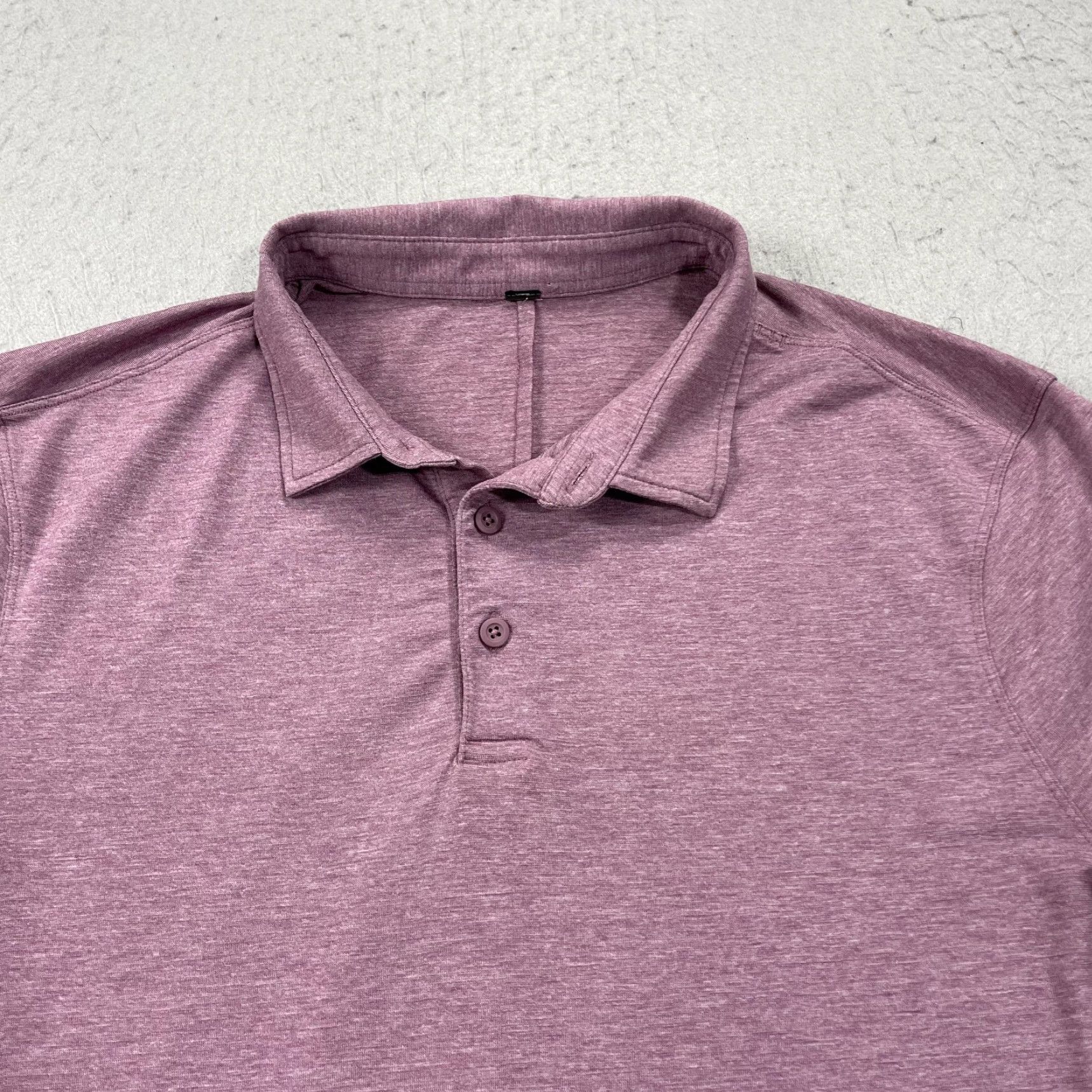 Lululemon Lululemon Polo Shirt Mens Large Red Pink Evolution Short Sleeve Golf Logo Shirt Size US L / EU 52-54 / 3 - 2 Thumbnail