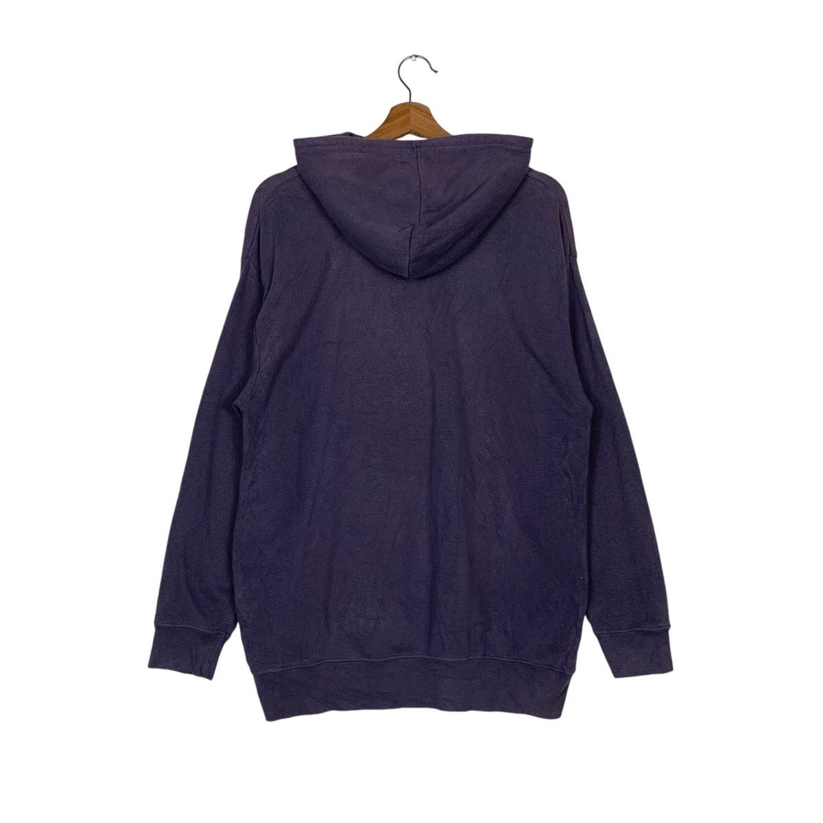 Disney DISNEY Mickey Mouse Big Logo Faded Purple Hoodies #1543-C69 Size US M / EU 48-50 / 2 - 7 Thumbnail