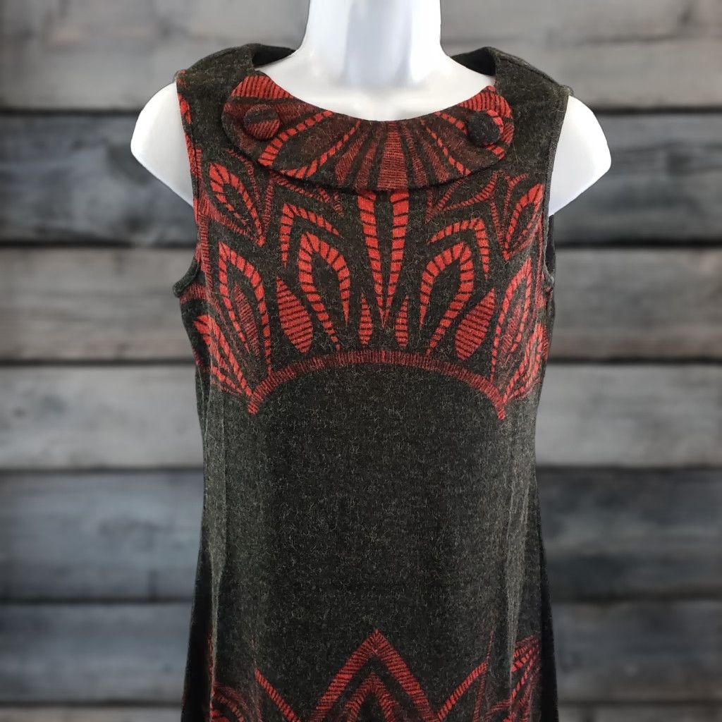 fall dress women midi Rust Orange Dolman Sleeves Women's Midi Dress main image 1