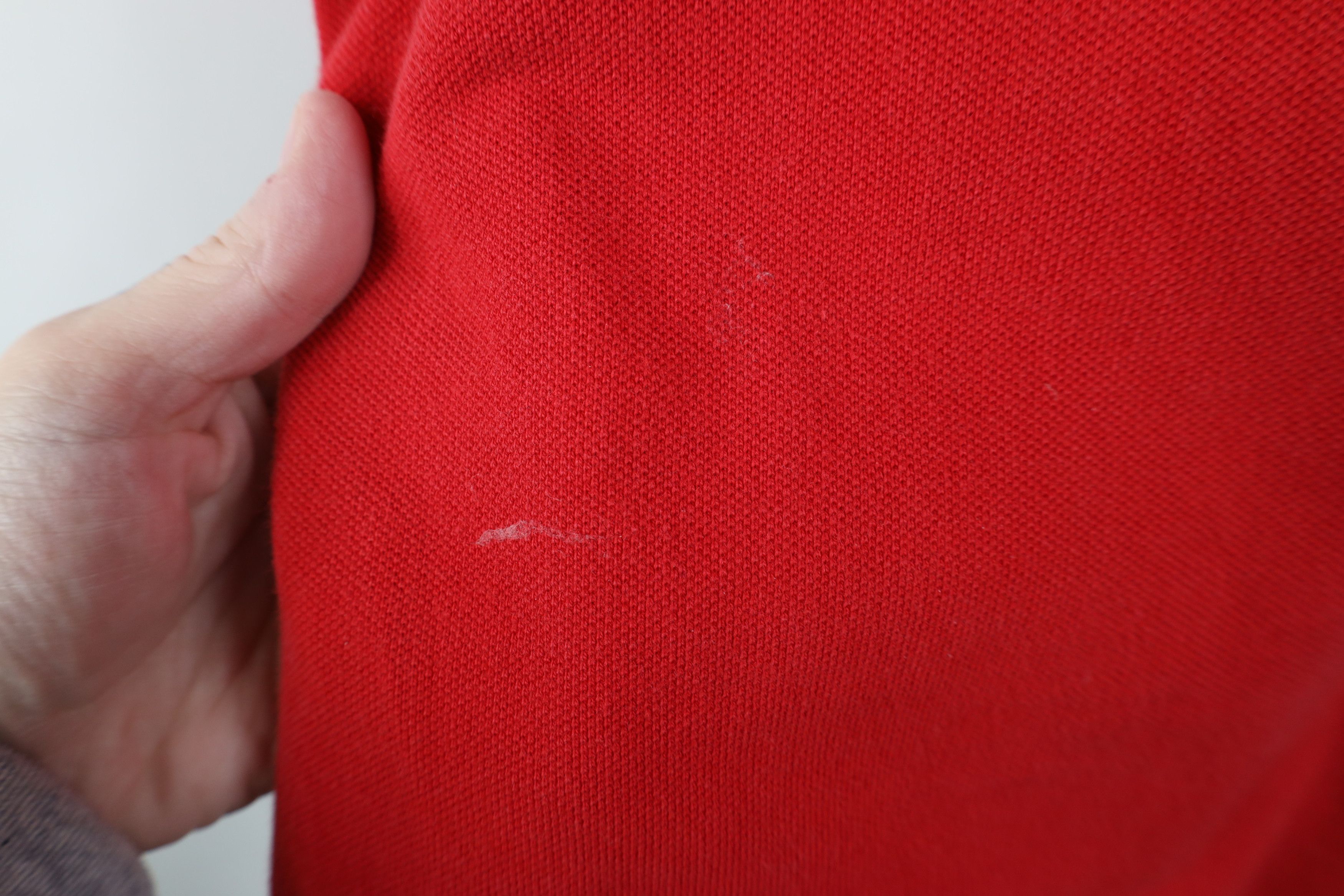 Tommy Hilfiger Vintage 90s Tommy Hilfiger Pique Cotton Knit Golf Polo Red Size US XL / EU 56 / 4 - 12 Thumbnail