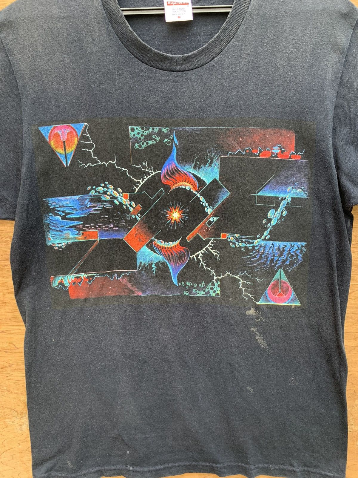 Supreme Distressed Faded Supreme Nicholson Tee 2015 Size US M / EU 48-50 / 2 - 8 Thumbnail