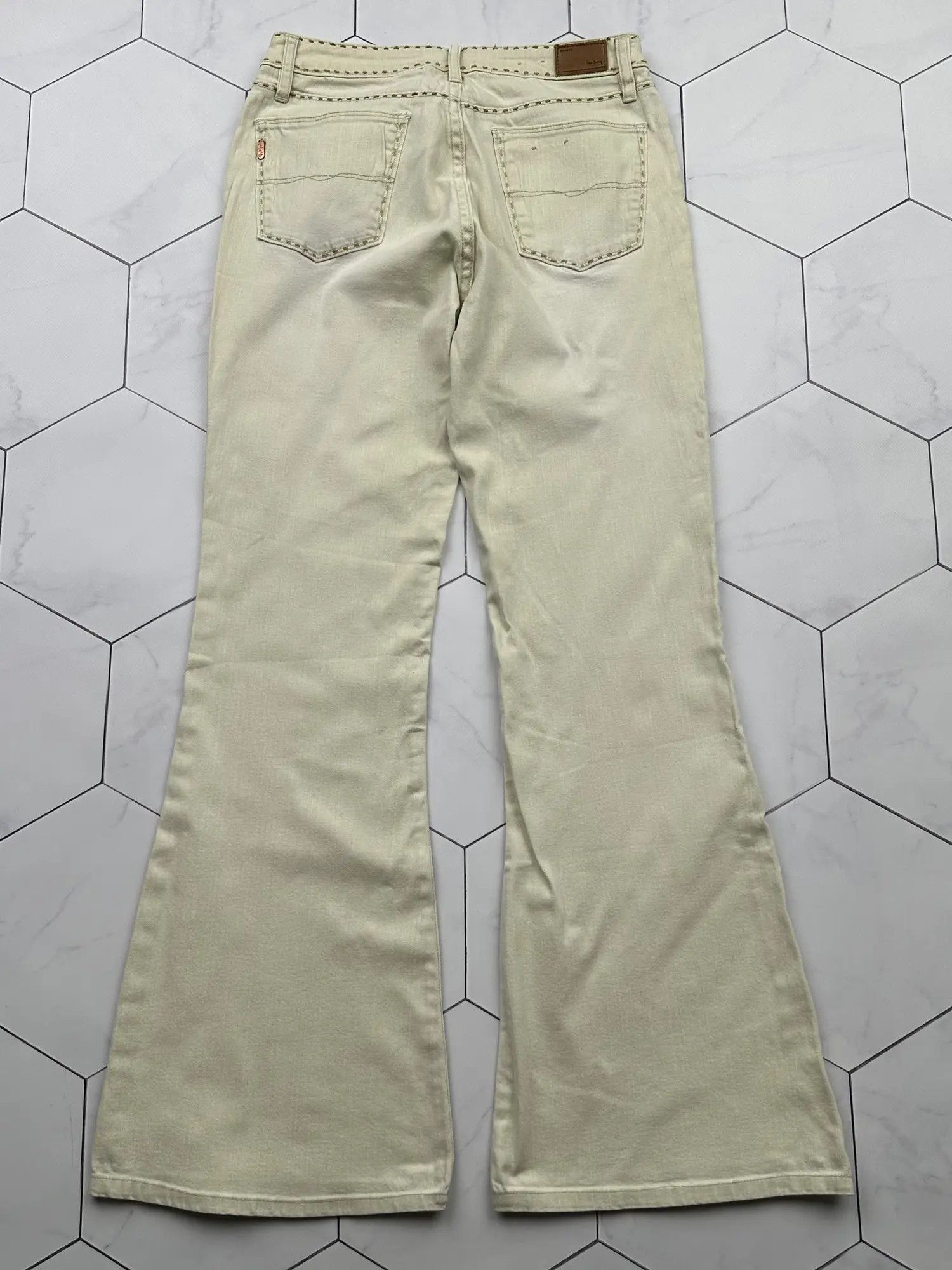 Japanese Brand Vintage Faded Flare Pants (B462)E2 Size 25" / US 0 / IT 36 - 4 Thumbnail