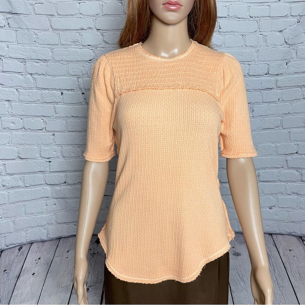 Free People NWT New $78 Free People Care Red Delicious Orange Cotton T- Size M / US 6-8 / IT 42-44 - 4 Thumbnail