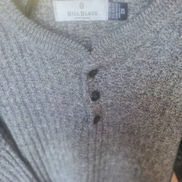 Bill Blass Bill Blass 3 Button Crew Neck Knit Wool Long Sleeve Pullover Size US XXL / EU 58 / 5 - 2 Thumbnail