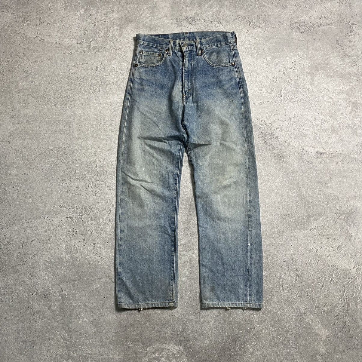 Levi's Dirty Blue Red Line Big E Levis 502-XX Jeans Red Line Size US 28 / EU 44 - 1 Thumbnail