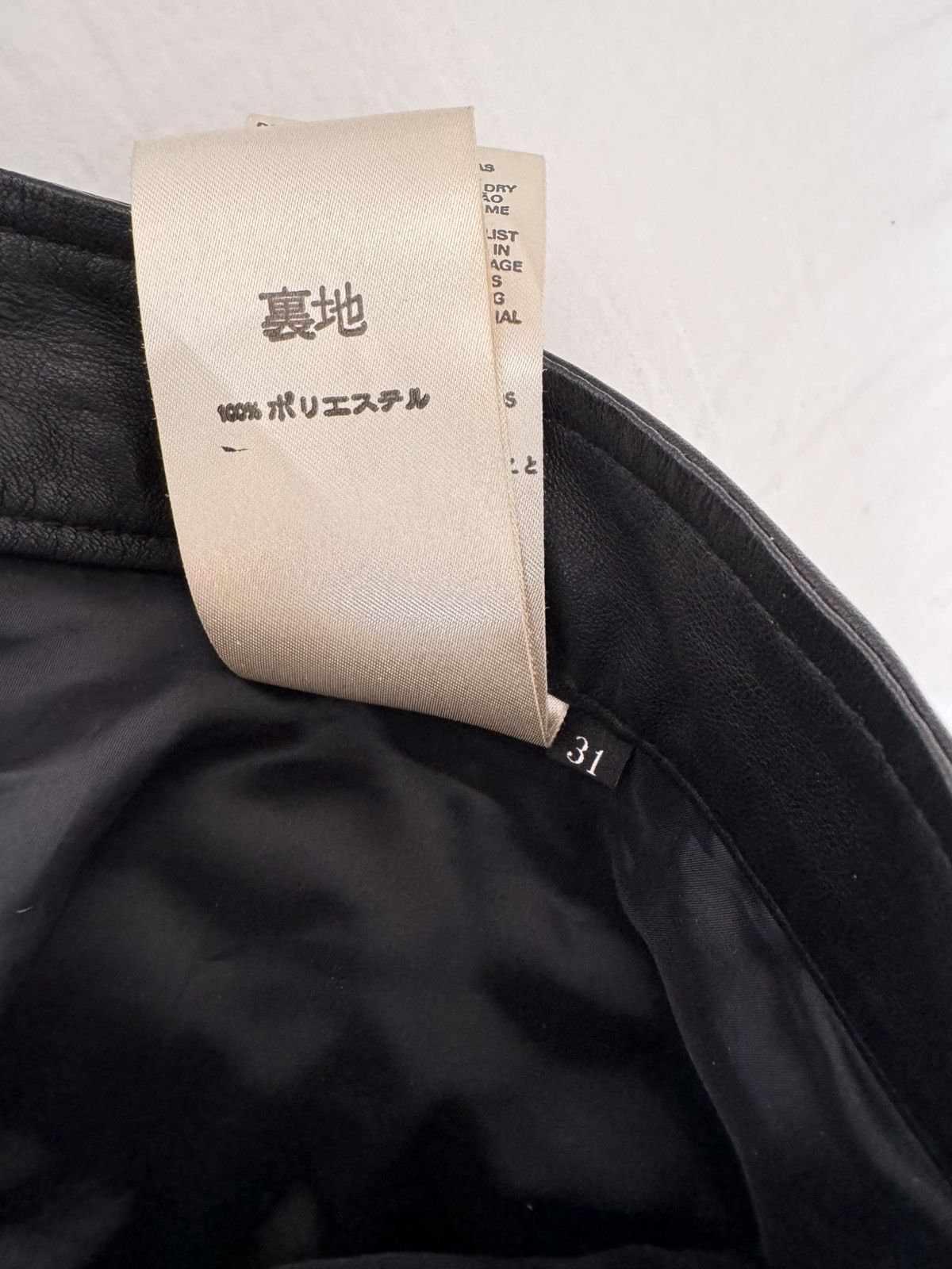 Diesel DIESEL Black Leather Pants Size US 31 - 9 Thumbnail