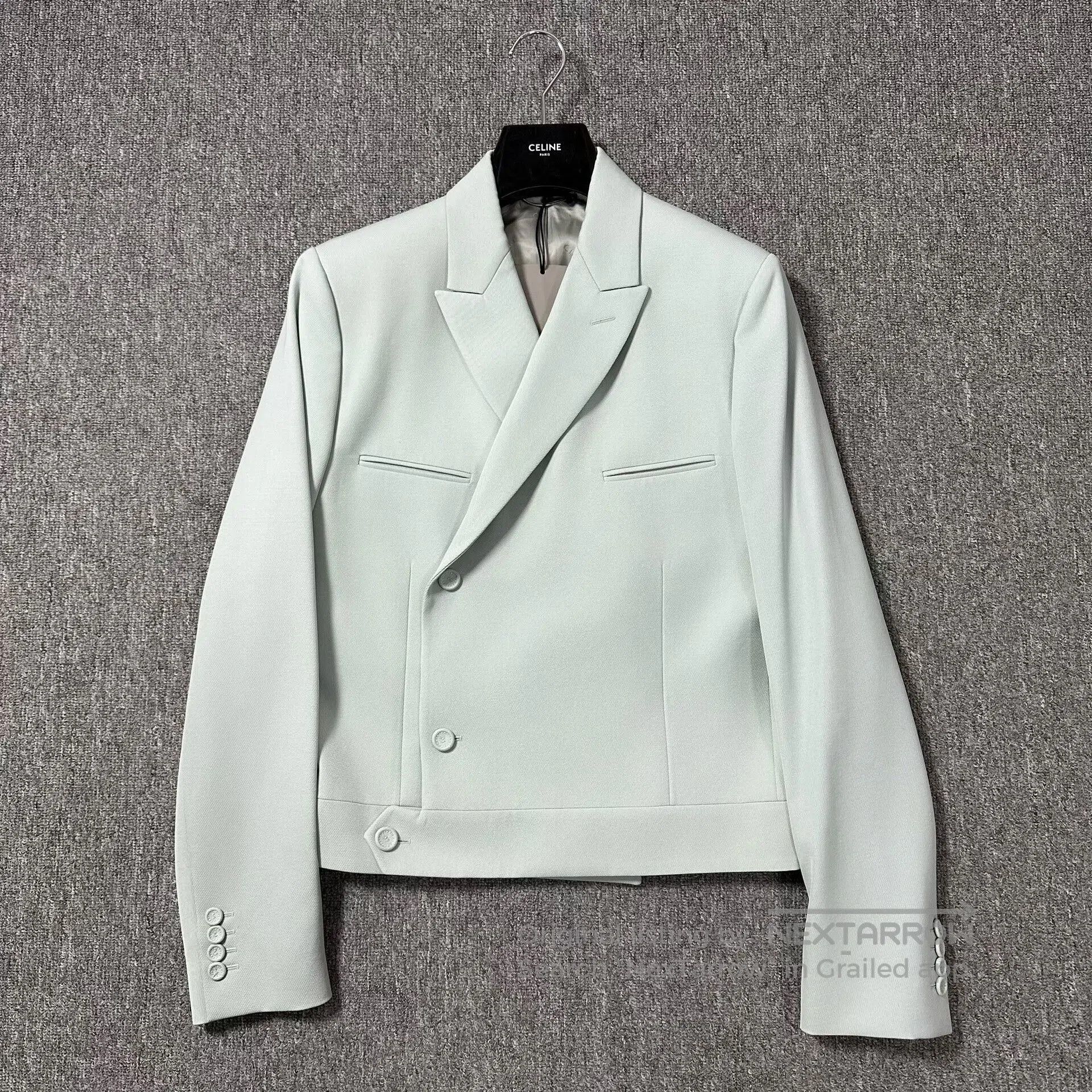 Dior Dior Man Haze Blue Peak Lapel Wool Blazer. Size US M / EU 48-50 / 2 - 1 Thumbnail