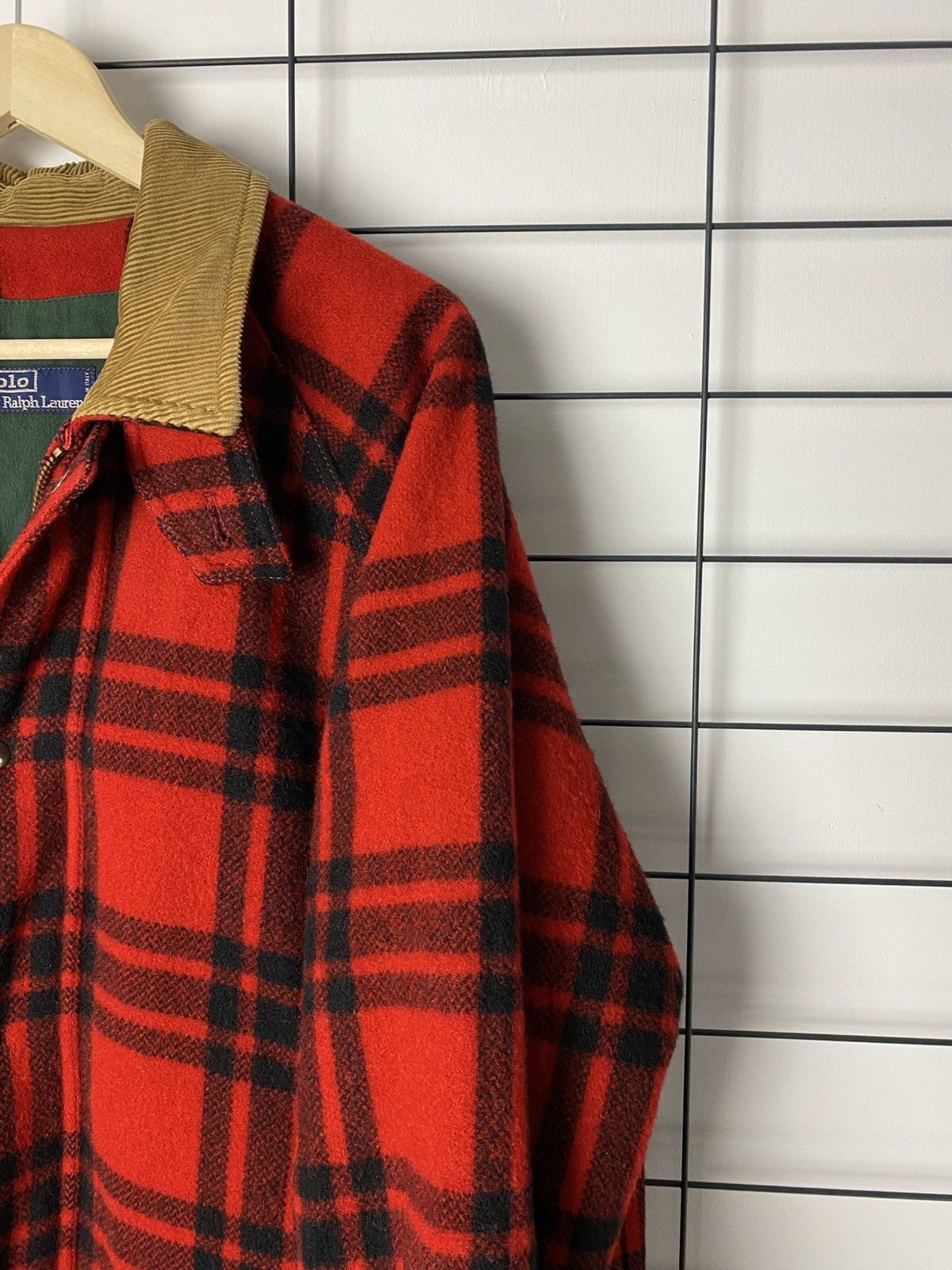 Vintage 90's POLO Ralph Lauren Heavy Tweed Wool Coat Jacket Buffalo Size US XL / EU 56 / 4 - 3 Thumbnail
