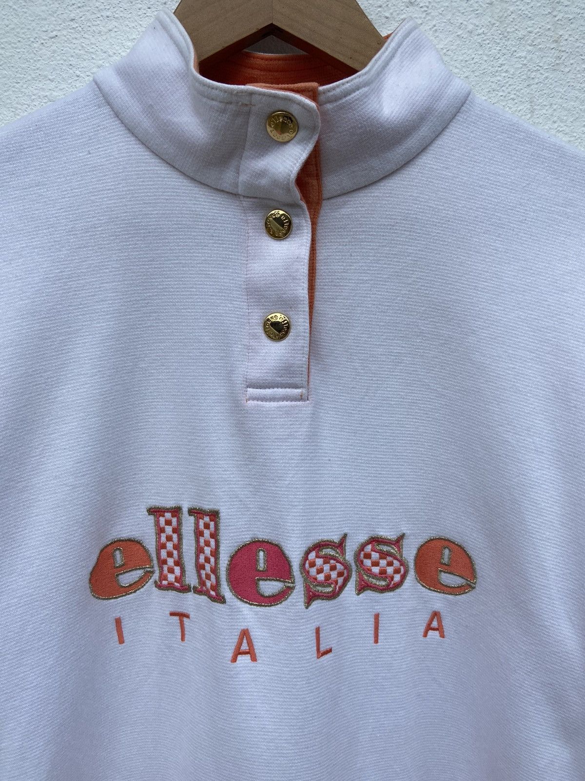 Ellesse Vintage Ellese sweatshirt Ellese half button Size M / US 6-8 / IT 42-44 - 3 Thumbnail