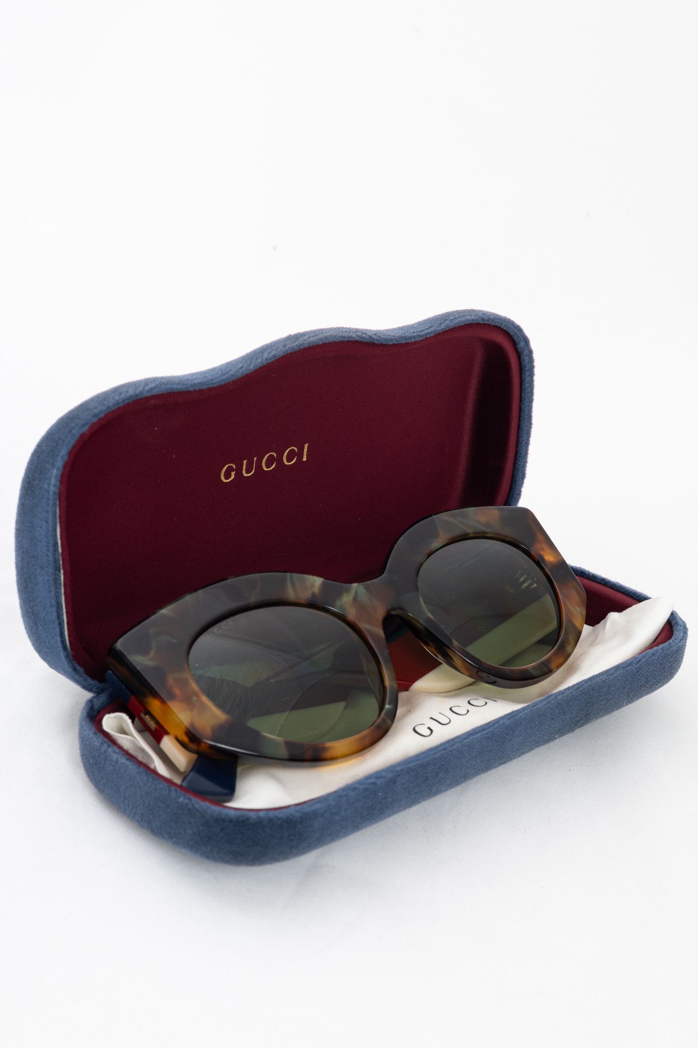 Gucci Gucci GG0275S Havana Tortoiseshell Web Cat-Eye Sunglasses Size ONE SIZE - 10 Thumbnail