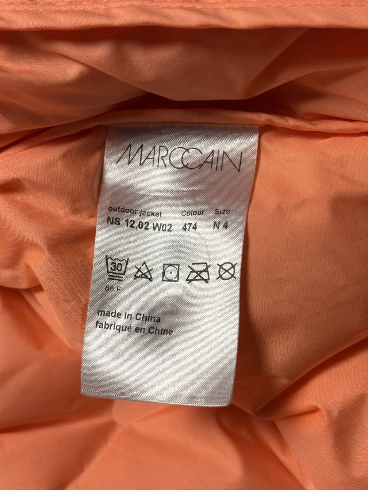 Other Marc Cain Down Puffer Jacket Hooded Apricot Women's N4 (M) Size M / US 6-8 / IT 42-44 - 15 Thumbnail