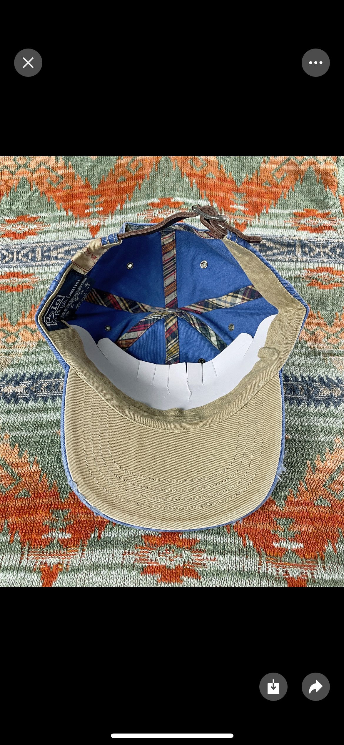 Polo Ralph Lauren Polo Ralph Lauren Leather Baseball Hat Cap Size ONE SIZE - 7 Thumbnail