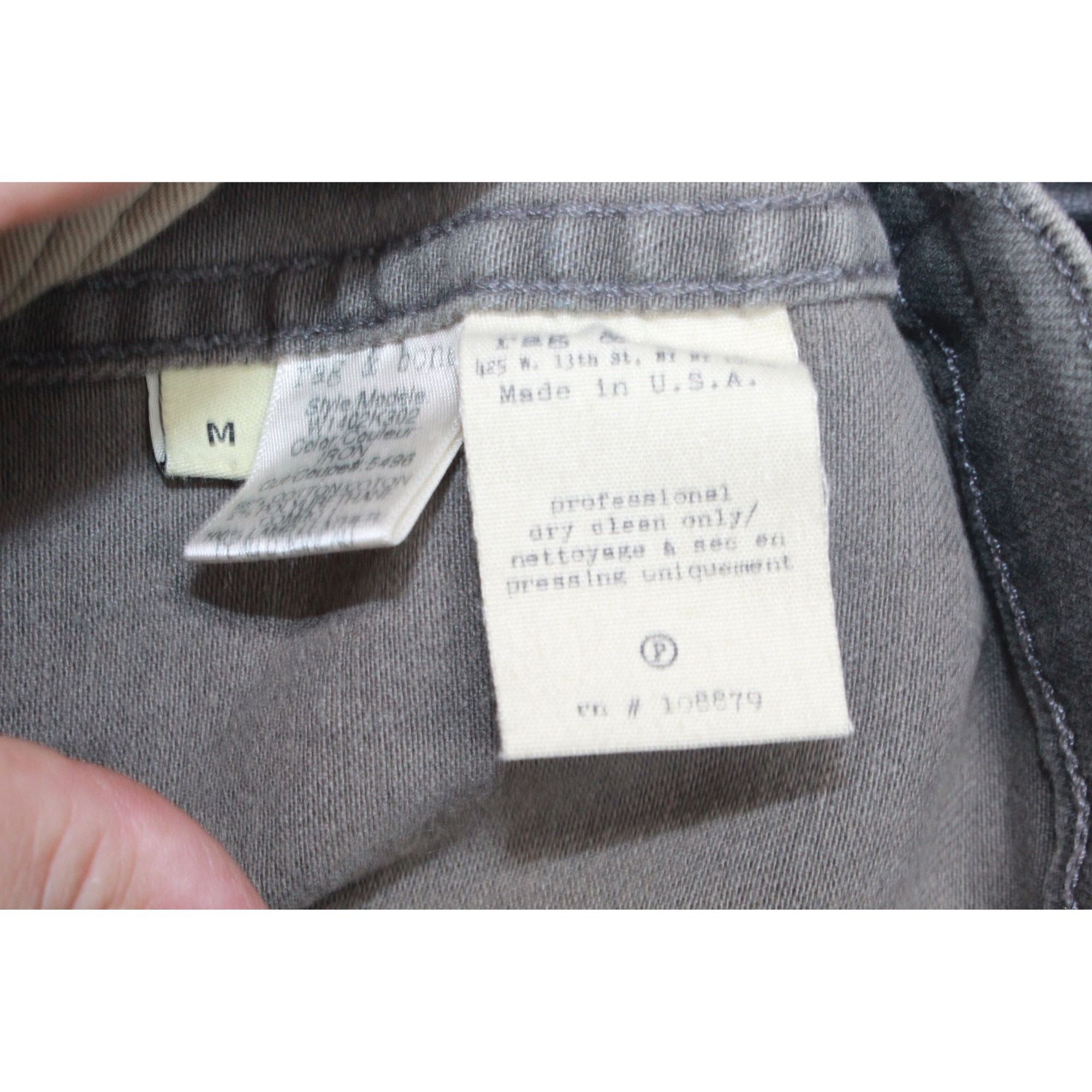Leather × Rag & Bone Rag & Bone Women's Leather Sleeve Tattered Denim Jacket M Size M / US 6-8 / IT 42-44 - 7 Thumbnail