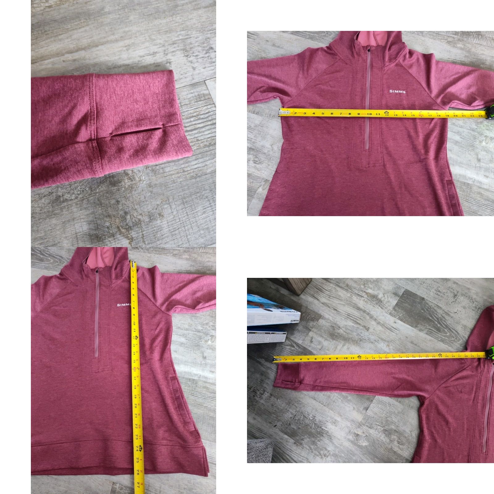 Vintage Simms Fishing Insect Shield 1/2 Zip Stretch Performance Hoodie Women's Size M Size M / US 6-8 / IT 42-44 - 8 Thumbnail