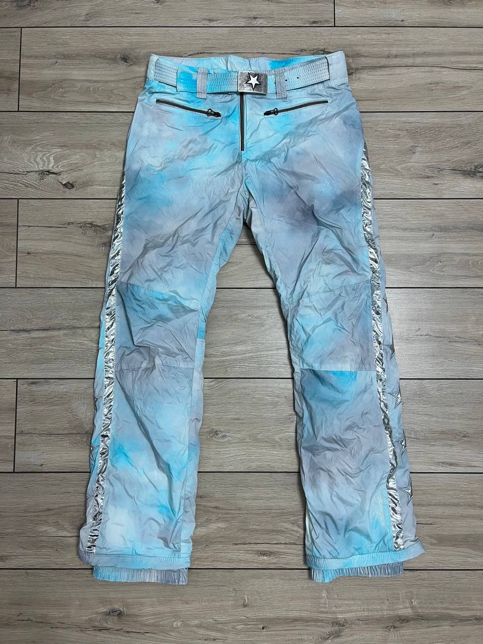 JET SET Jet Set Ski Snow Pants Metal Colour Stars Belted Size 2 / M Size 26" / US 2 / IT 38 - 9 Thumbnail
