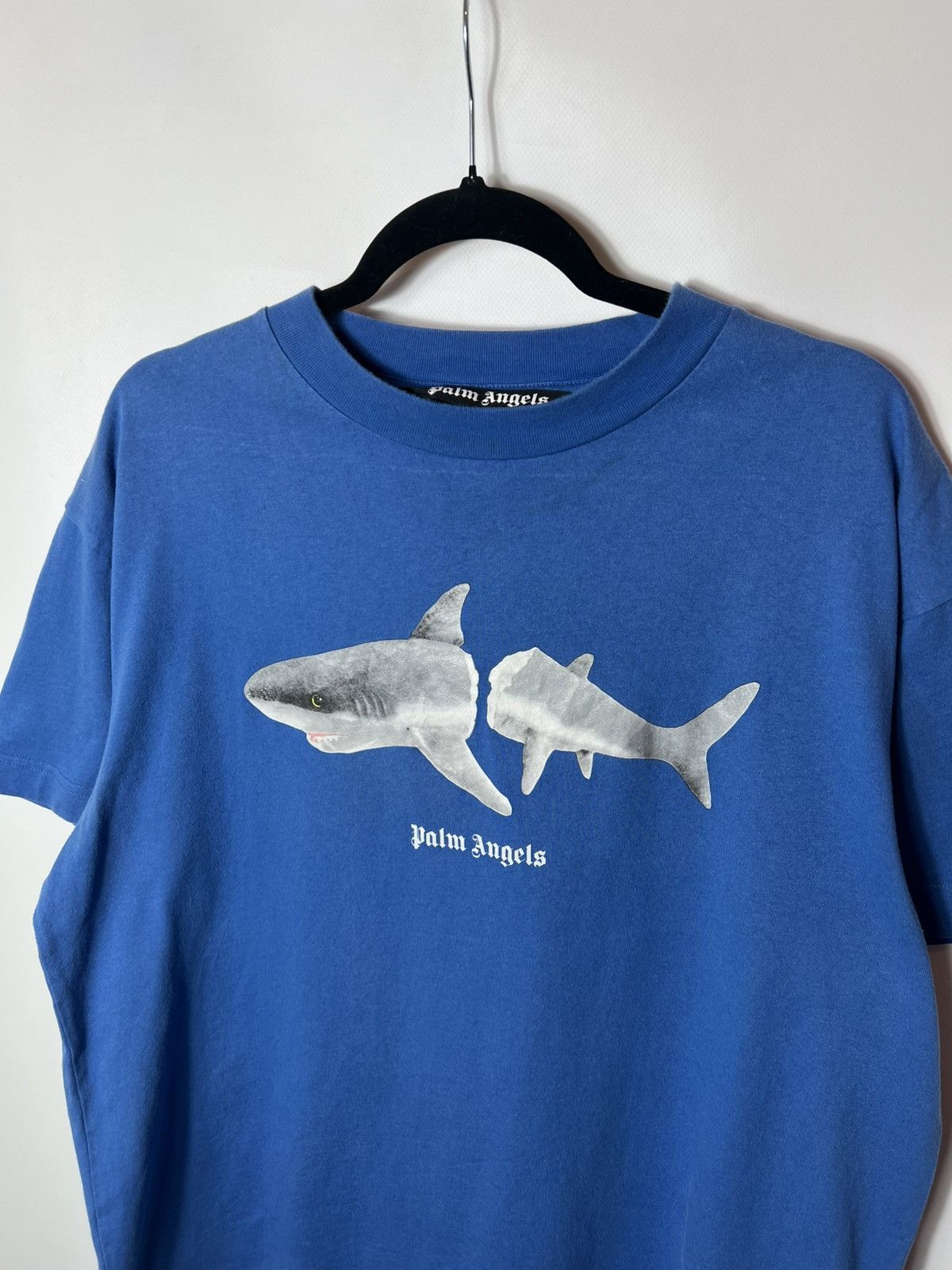 Palm Angels PALM ANGELS Big Logo SHARK T-shirt Full logo back side Size US XL / EU 56 / 4 - 2 Thumbnail