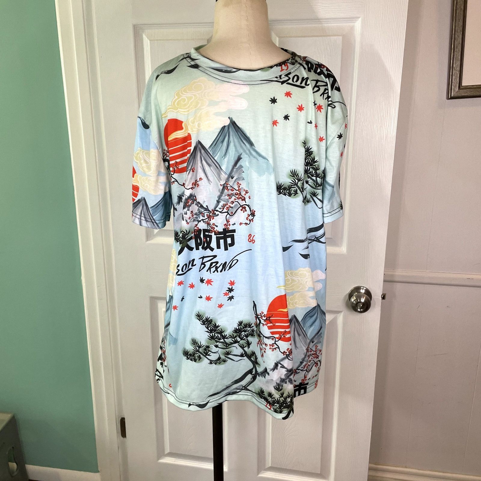 Reason Reason Brand Clothing NY Tee Shirt Japan Cherry Blossom Sz L Size US L / EU 52-54 / 3 - 1 Thumbnail