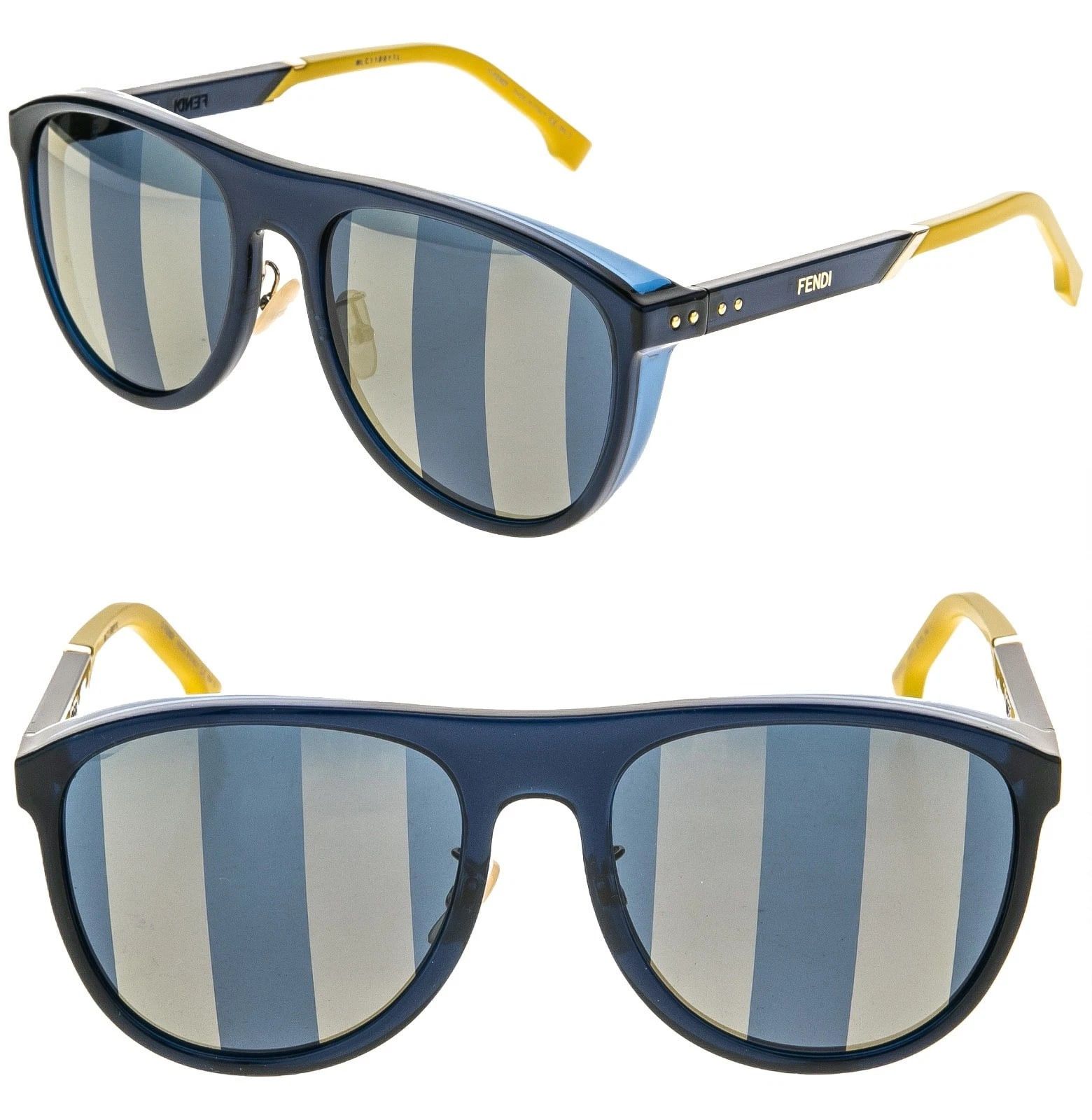 Fendi FENDI FFM0085S BOTANICAL 0085 Pequin Blue Sport Sunglasses Size ONE SIZE - 1 Thumbnail
