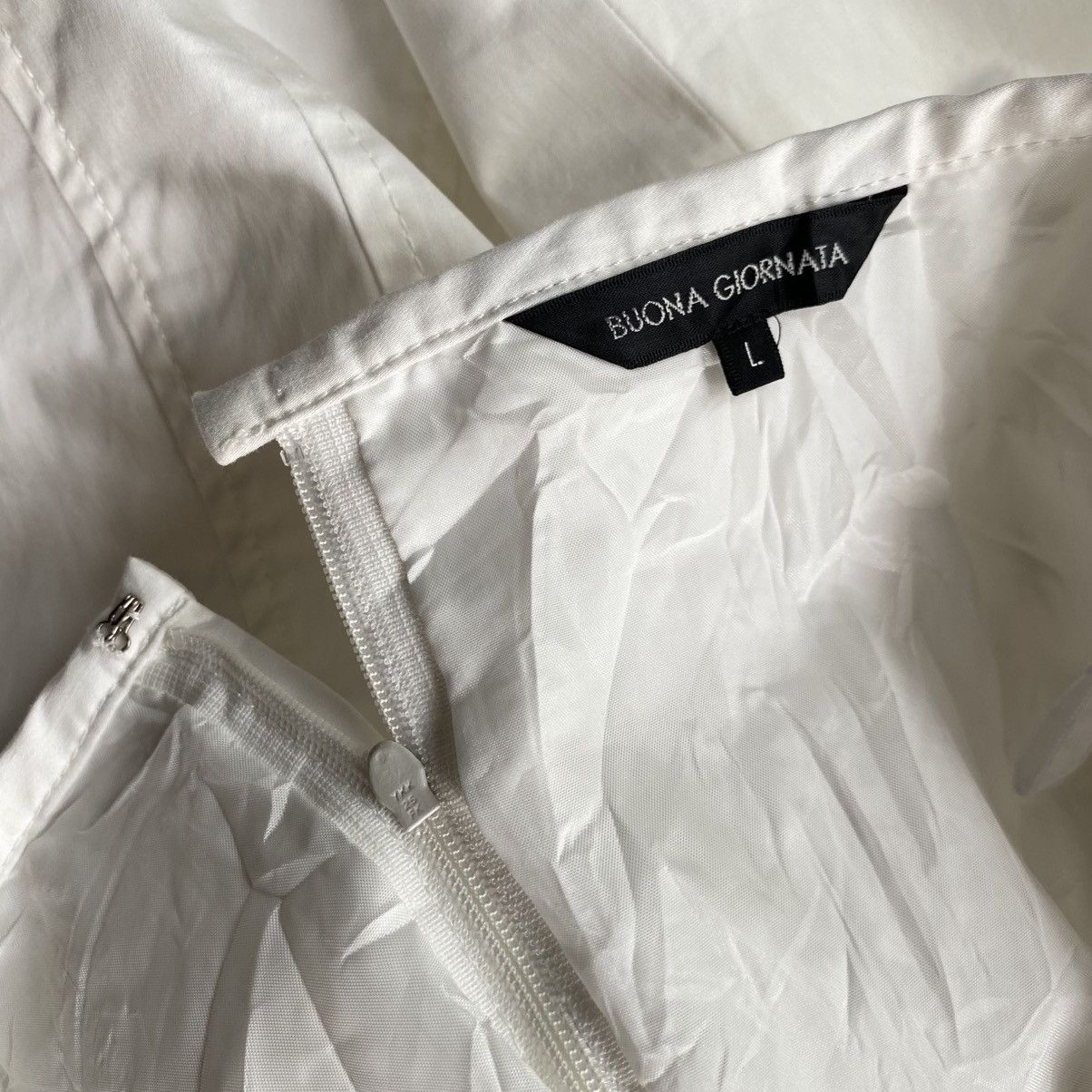 Designer BUONA GIORNATA White Flared Hem Skirt Size 27" / US 4 / IT 40 - 7 Thumbnail