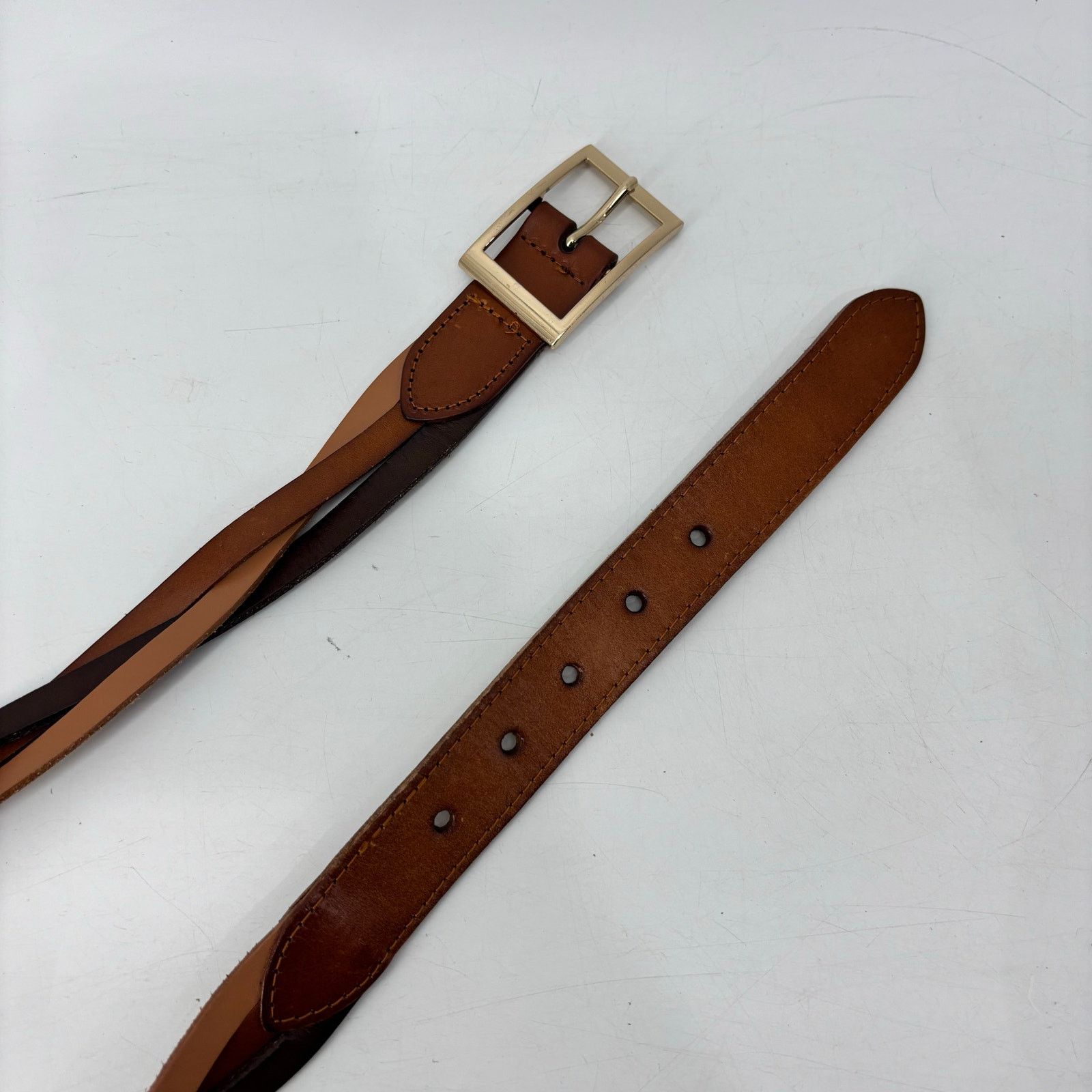 Other Women's Belt Size M/L Multi Shades Brawn Fashion Braided Size ONE SIZE - 6 Thumbnail