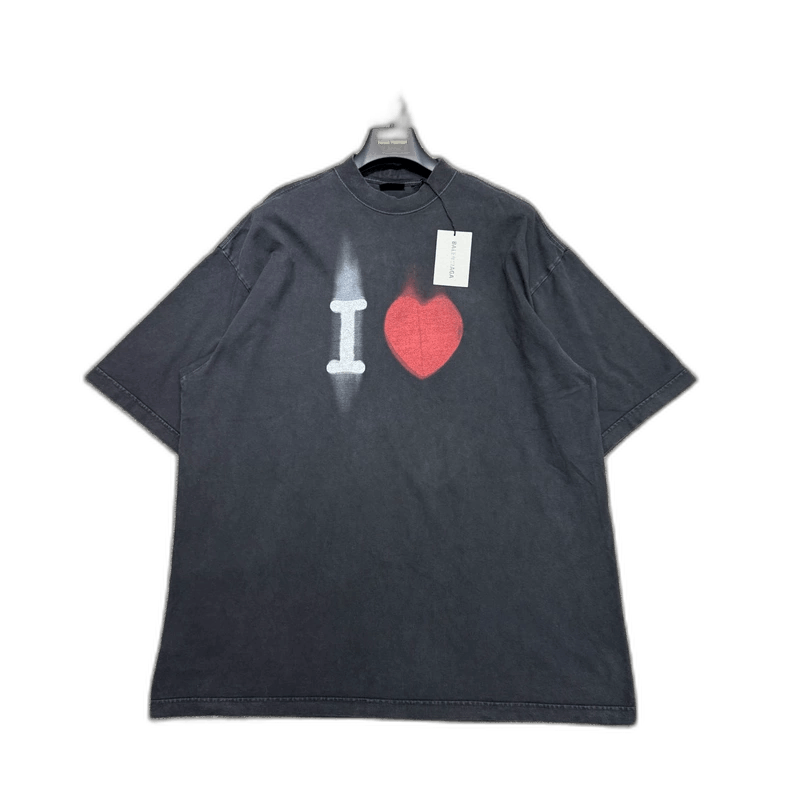 Balenciaga Balenciaga Short Sleeve Heart Print Shirt-yf Size US XS / EU 42 / 0 - 1 Thumbnail