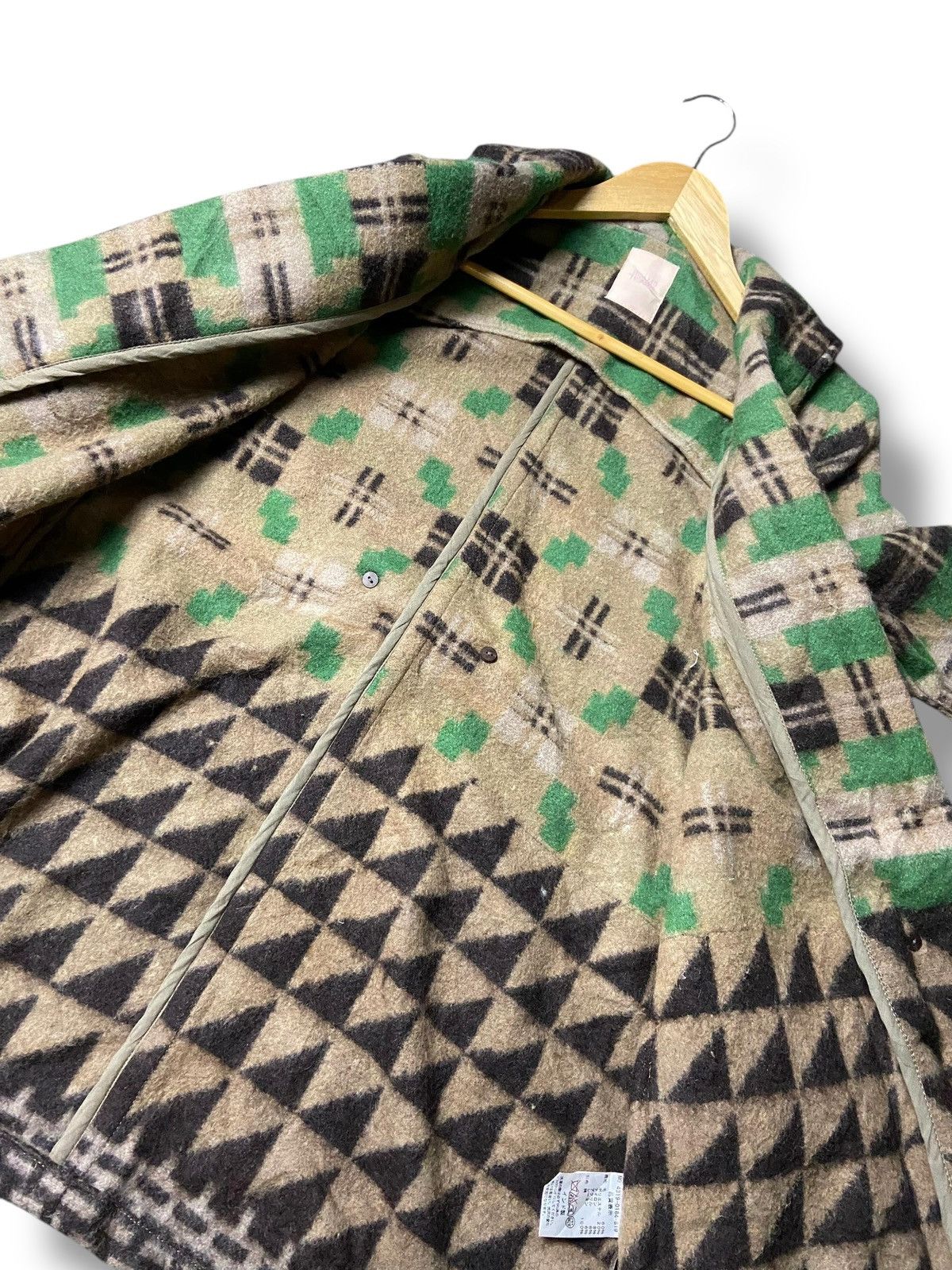 Beams Japan Beams Heart Native American Pattern Wool Peacoat (169) Size US XS / EU 42 / 0 - 2 Thumbnail