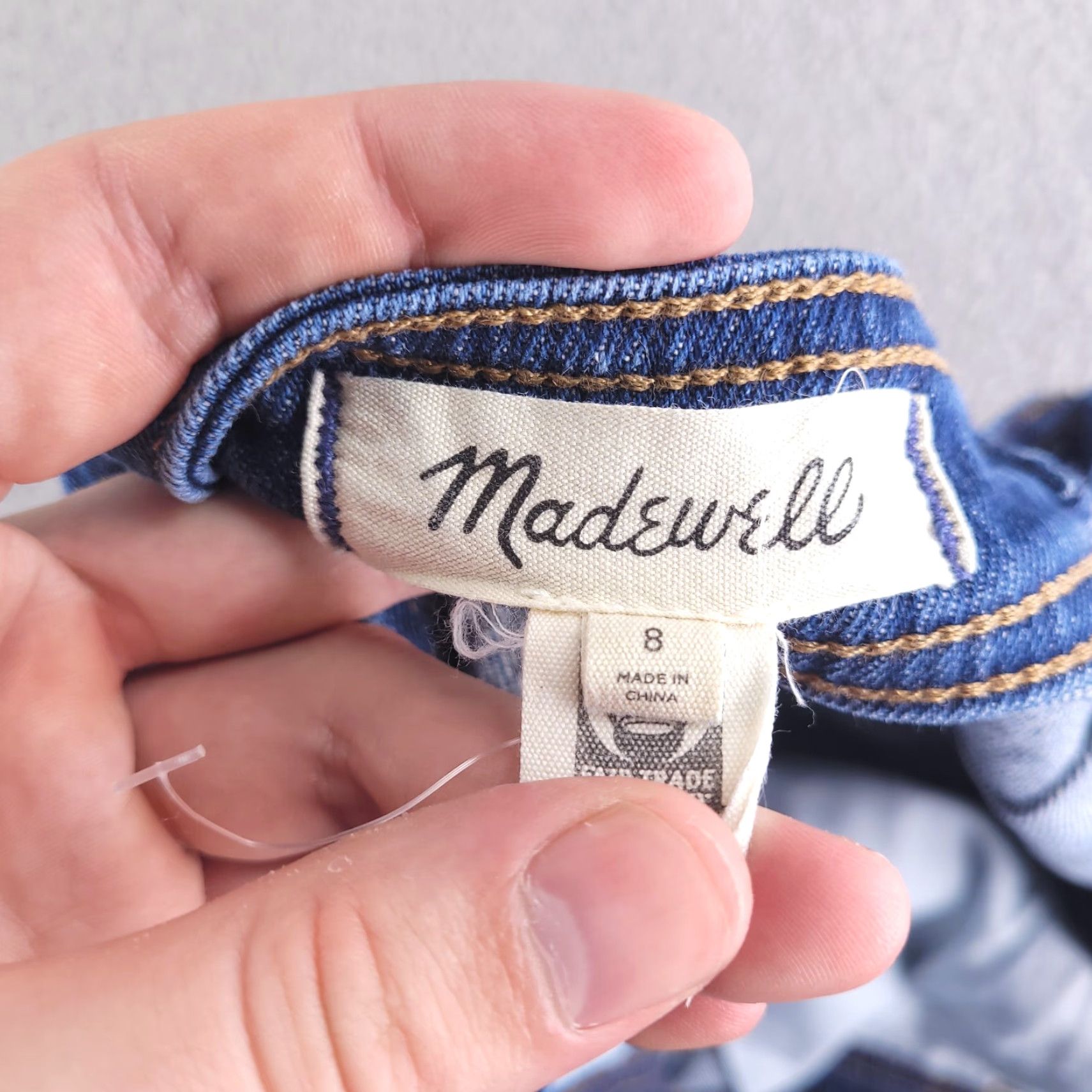 Madewell Madewell Overalls Womens 8 Blue Stretch Denim Jean Size 30" / US 8 / IT 44 - 7 Thumbnail