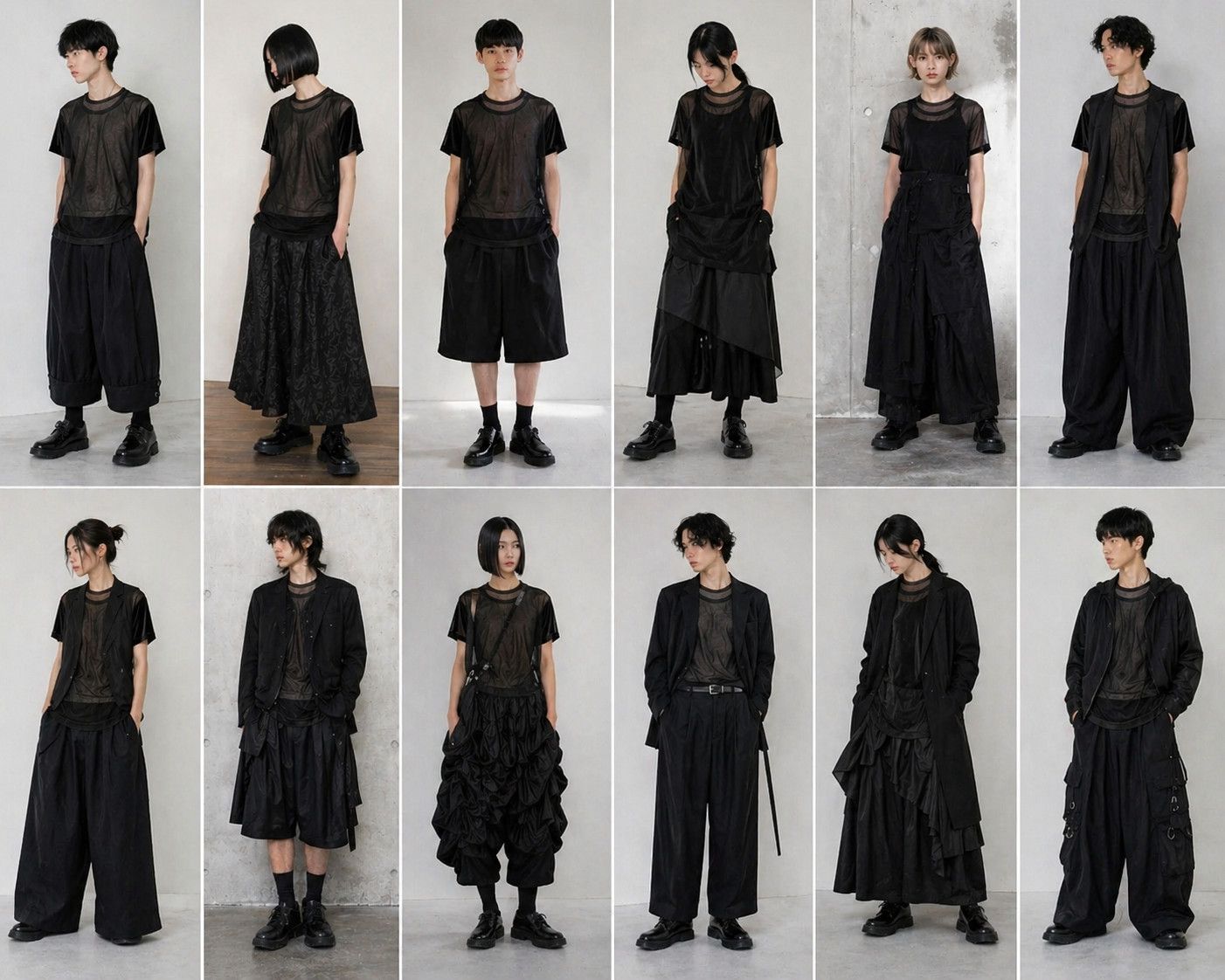 Comme des Garcons Homme Plus COMME des GARCONS HOMME PLUS Sheer Mesh Double Layer T-Shirt Size US L / EU 52-54 / 3 - 6 Thumbnail
