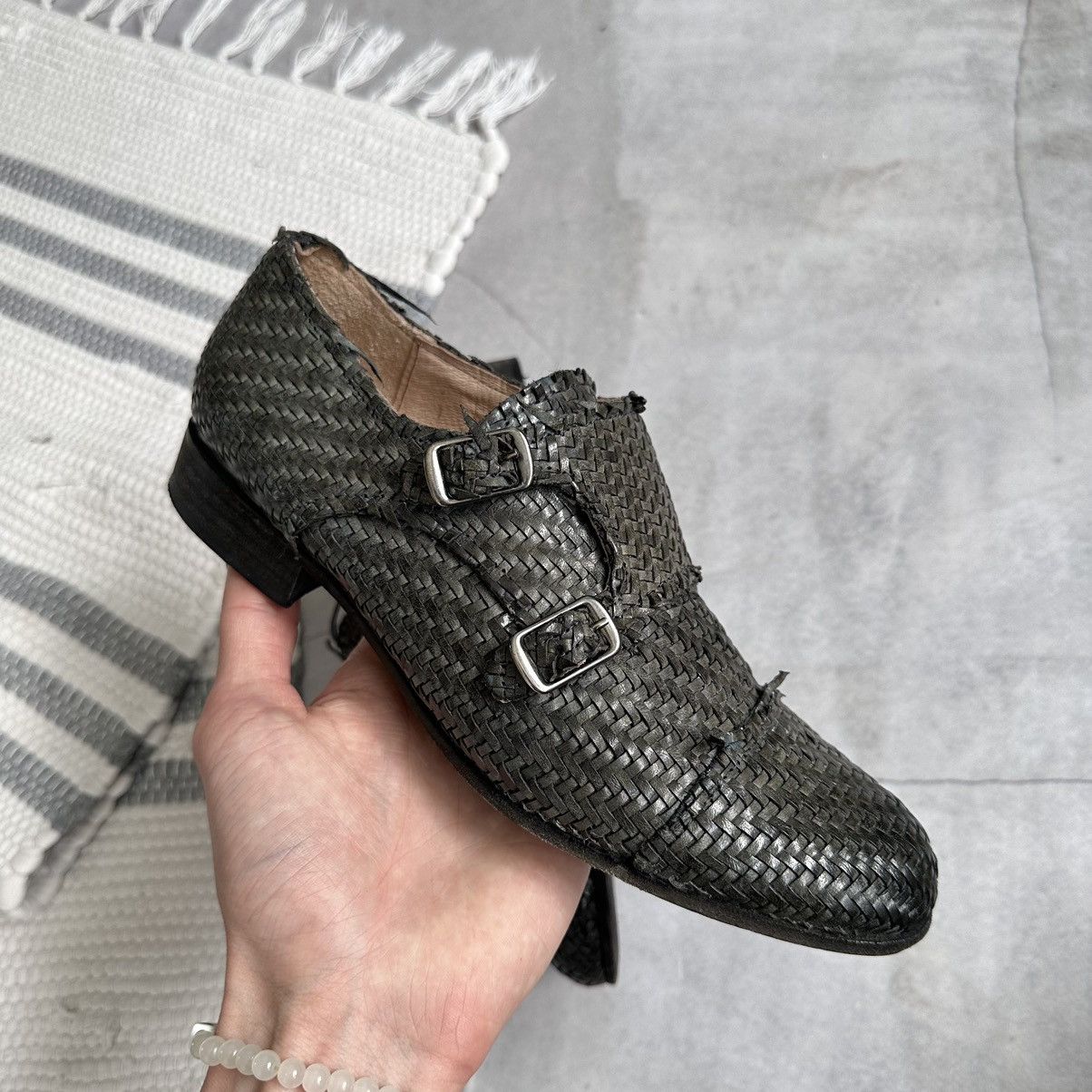 Dirk Bikkembergs Archive If Six Was Nine LGB Wicker Boots As 98 Guidi Vibe Size US 7 / IT 37 - 7 Thumbnail