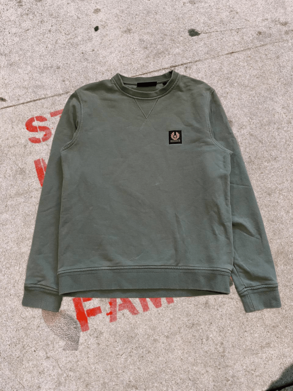 Belstaff BELSTAFF Mens Mineral Green Classic Phoenix Logo Sweatshirt Size US S / EU 44-46 / 1 - 1 Thumbnail