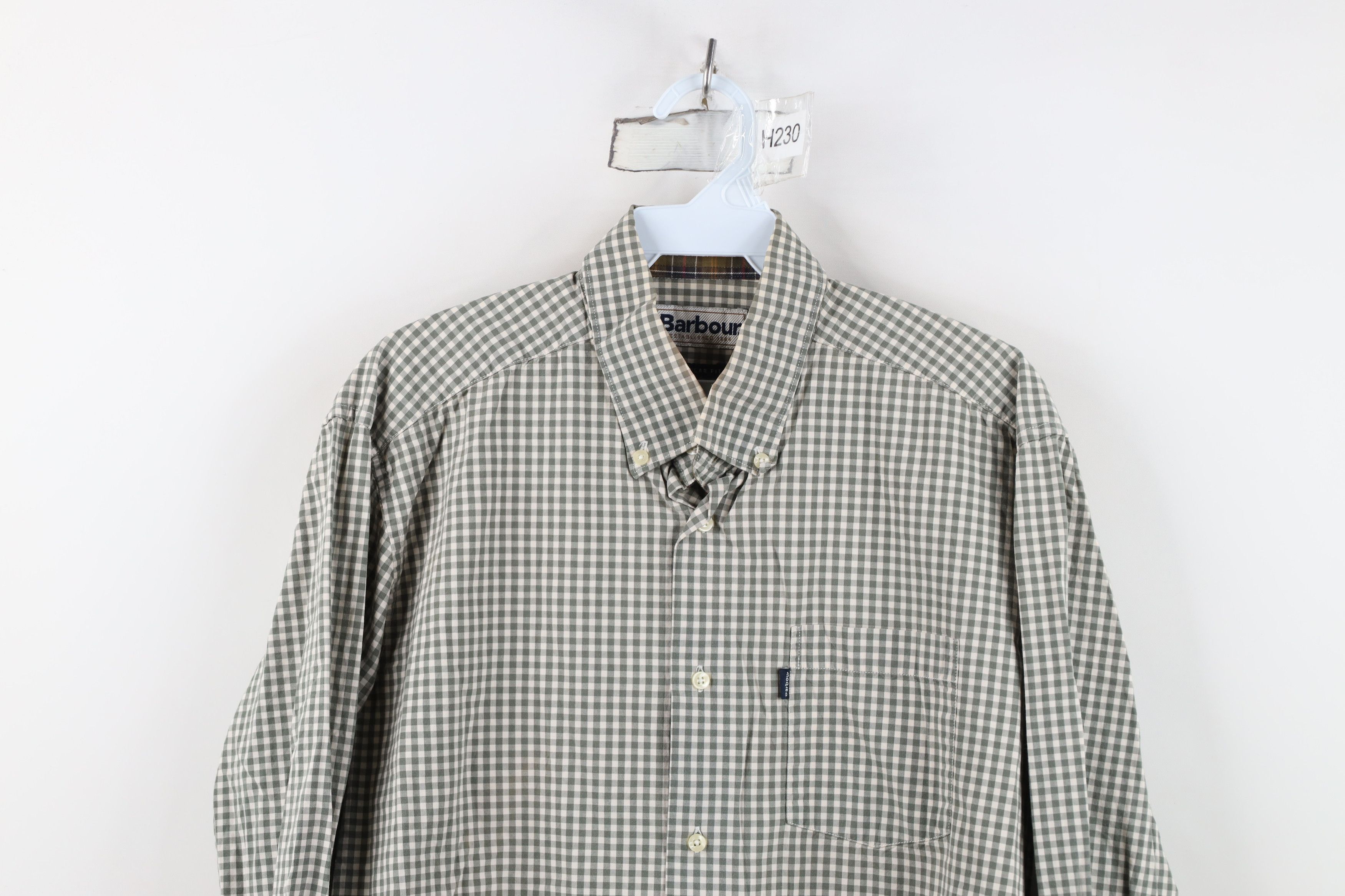 Barbour Barbour Spell Out Gingham Plaid Collared Button Down Shirt Size US S / EU 44-46 / 1 - 2 Thumbnail